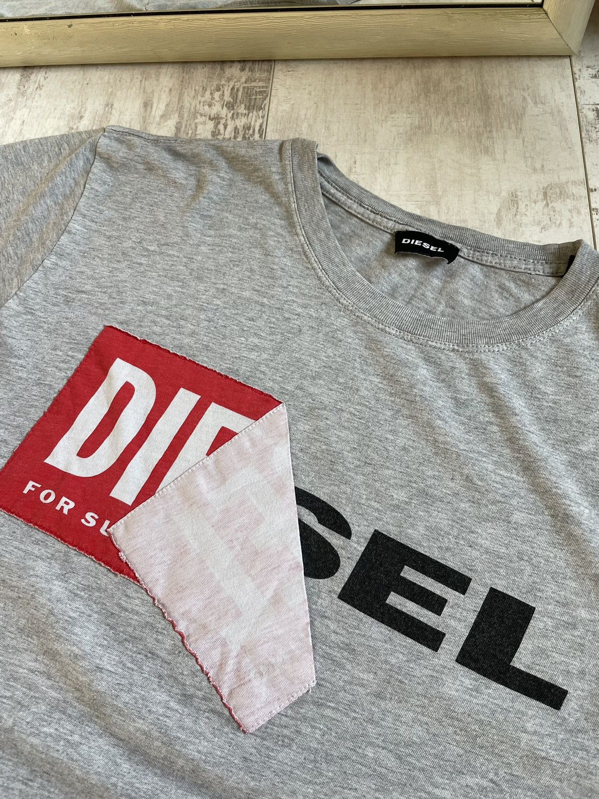 Diesel × Japanese Brand Diesel Y2K Big Logo T-Shirt Avantgarde Hype RARE Size US M / EU 48-50 / 2 - 4 Thumbnail