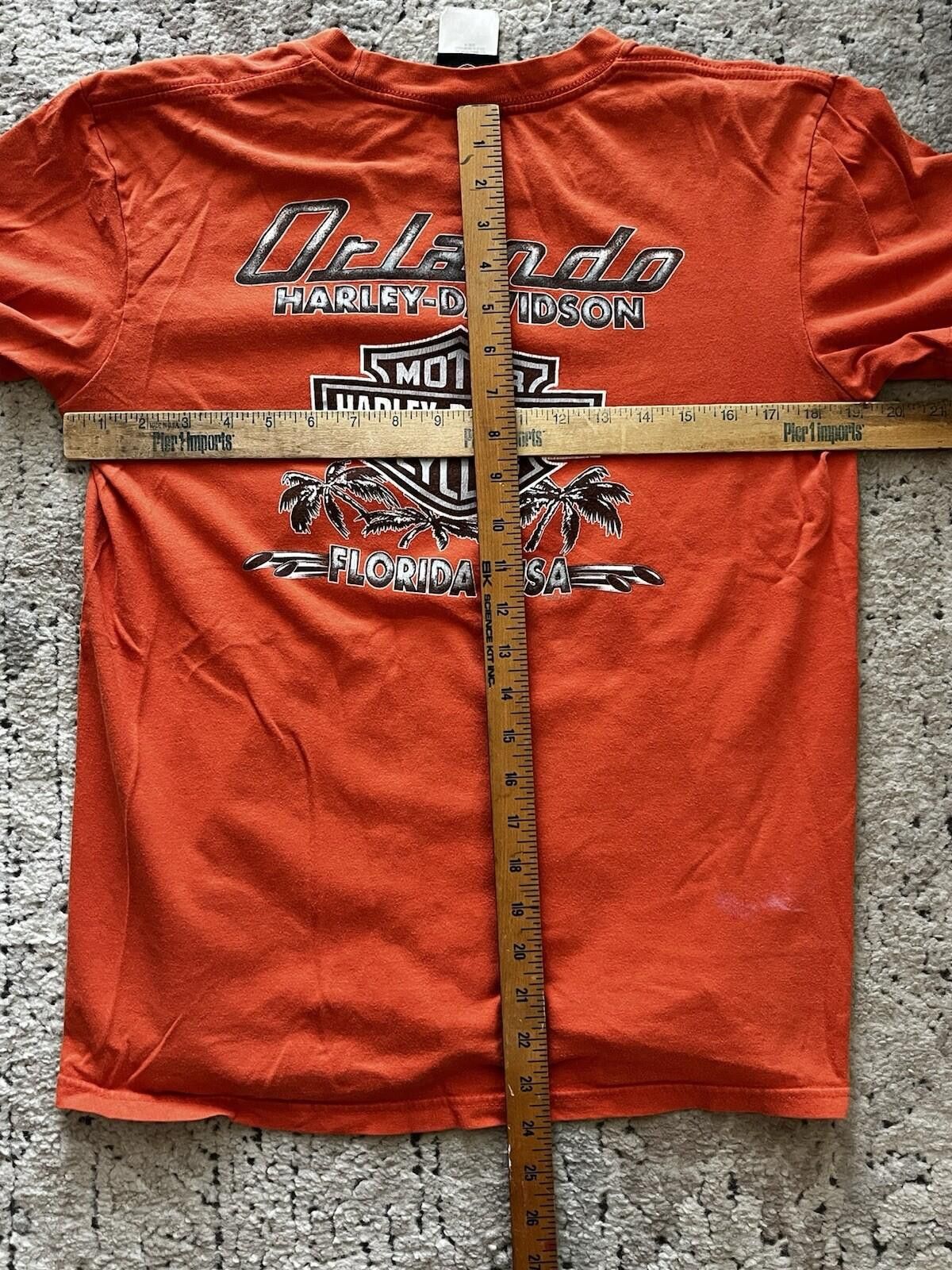 Other Harley-Davidson Orlando Florida Graphic T-Shirt Orange M Size ONE SIZE - 6 Thumbnail
