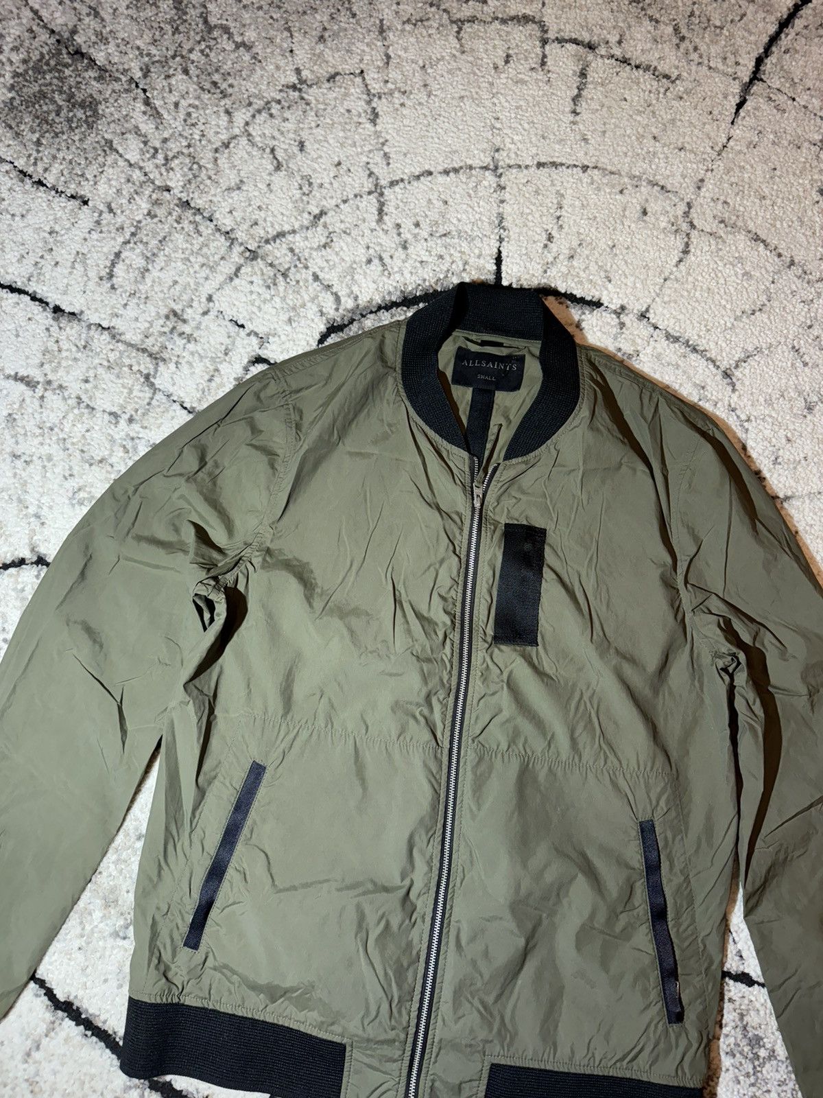 Allsaints Allsaints Sonne Bomber Nylon Men’s MJ017Q Light Jacket S sz Size US S / EU 44-46 / 1 - 3 Thumbnail