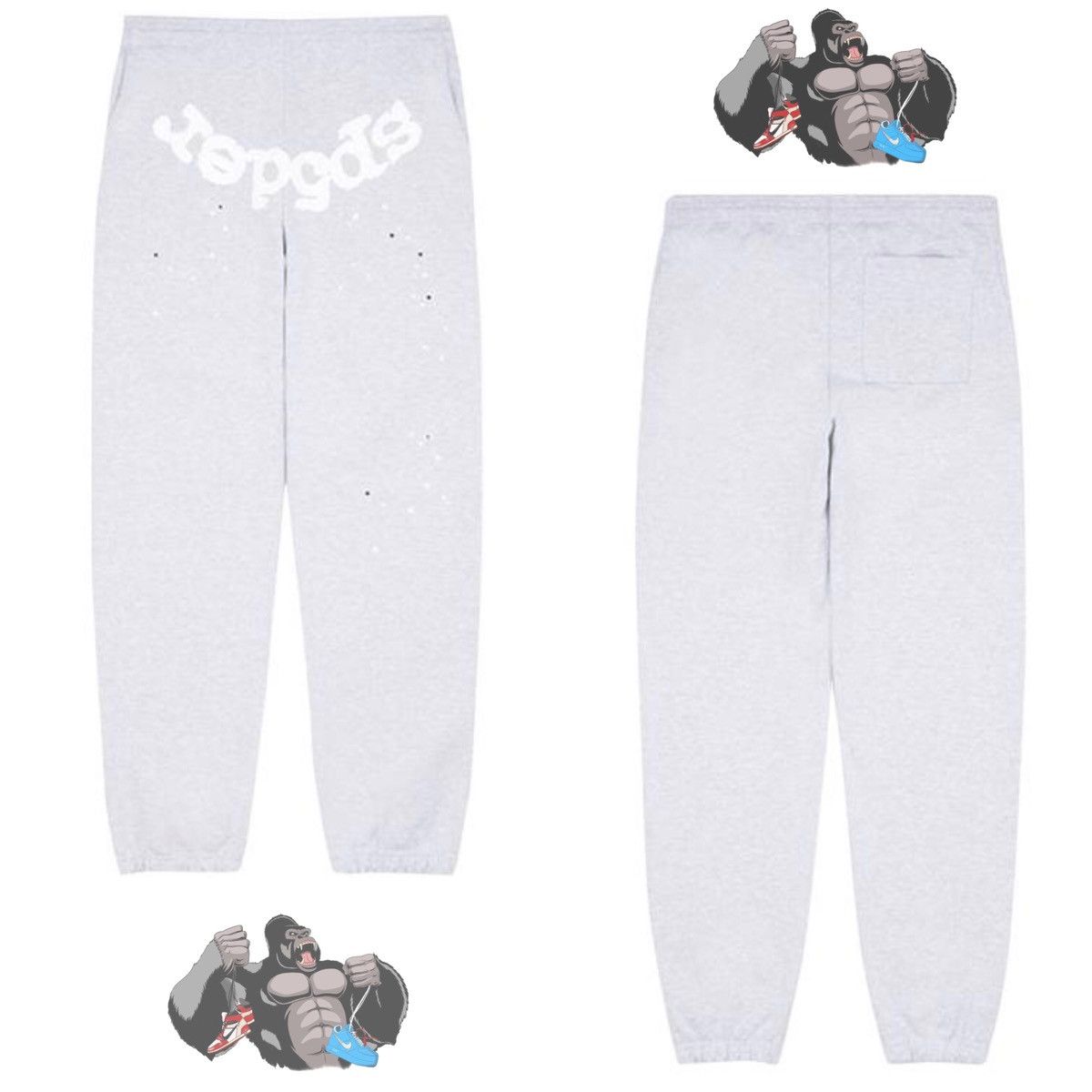 Sp5der OG Web Hoodie Heather Grey - FW23 - US