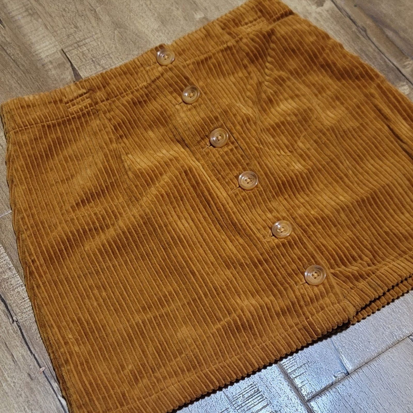 The Unbranded Brand Corduroy Skirt Size 26" / US 2 / IT 38 - 2 Thumbnail