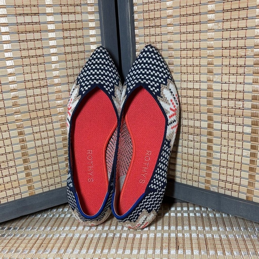 Rothy's Rothy's Women's The Point Lotus Print Flats Size US 6 / IT 36 - 1 Thumbnail