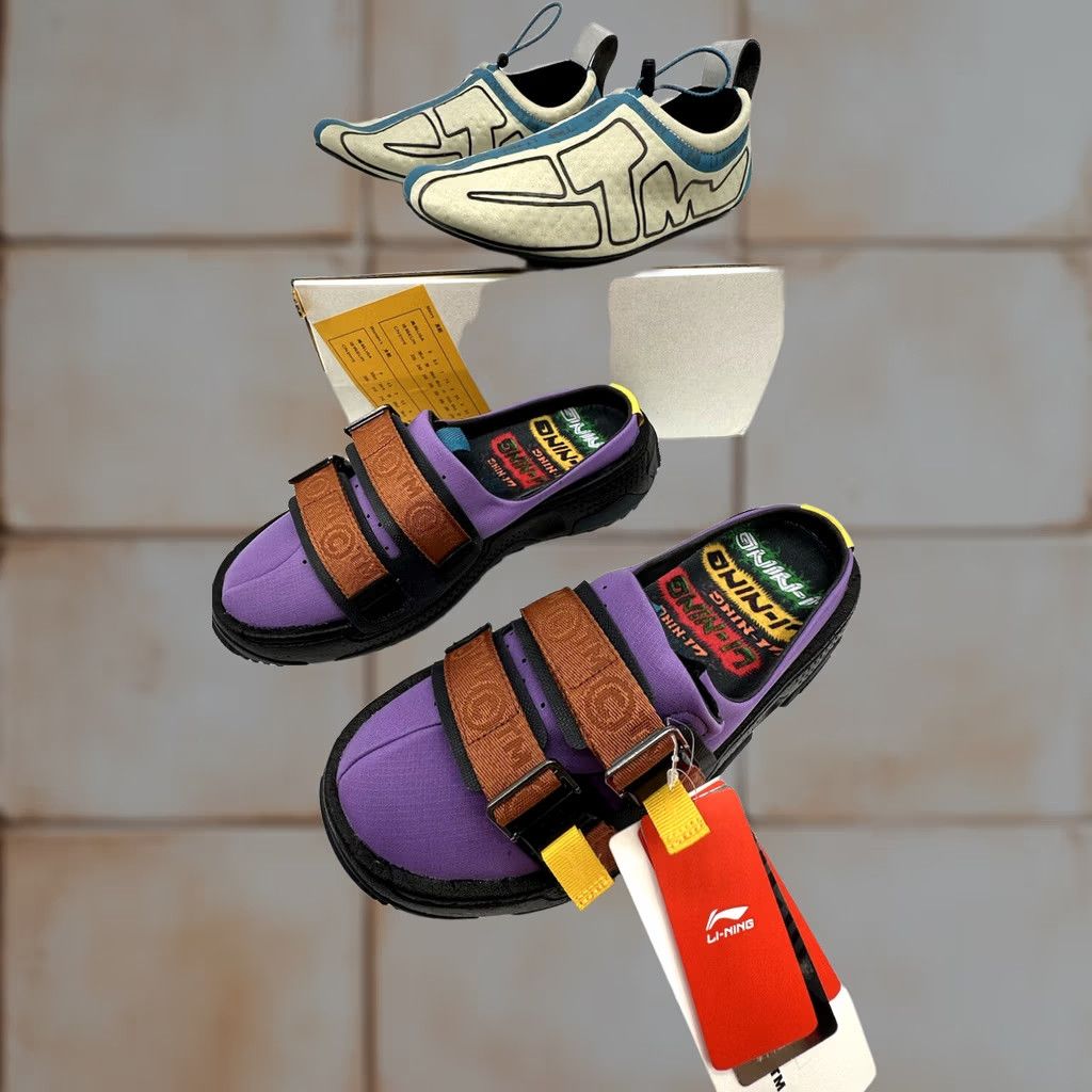 Li-Ning Li-Ning Sneaker Sandal 3-1 Mens Size 7 Purple Camel Grey Colorway Concept Shoes Size US 7 / EU 40 - 1 Thumbnail