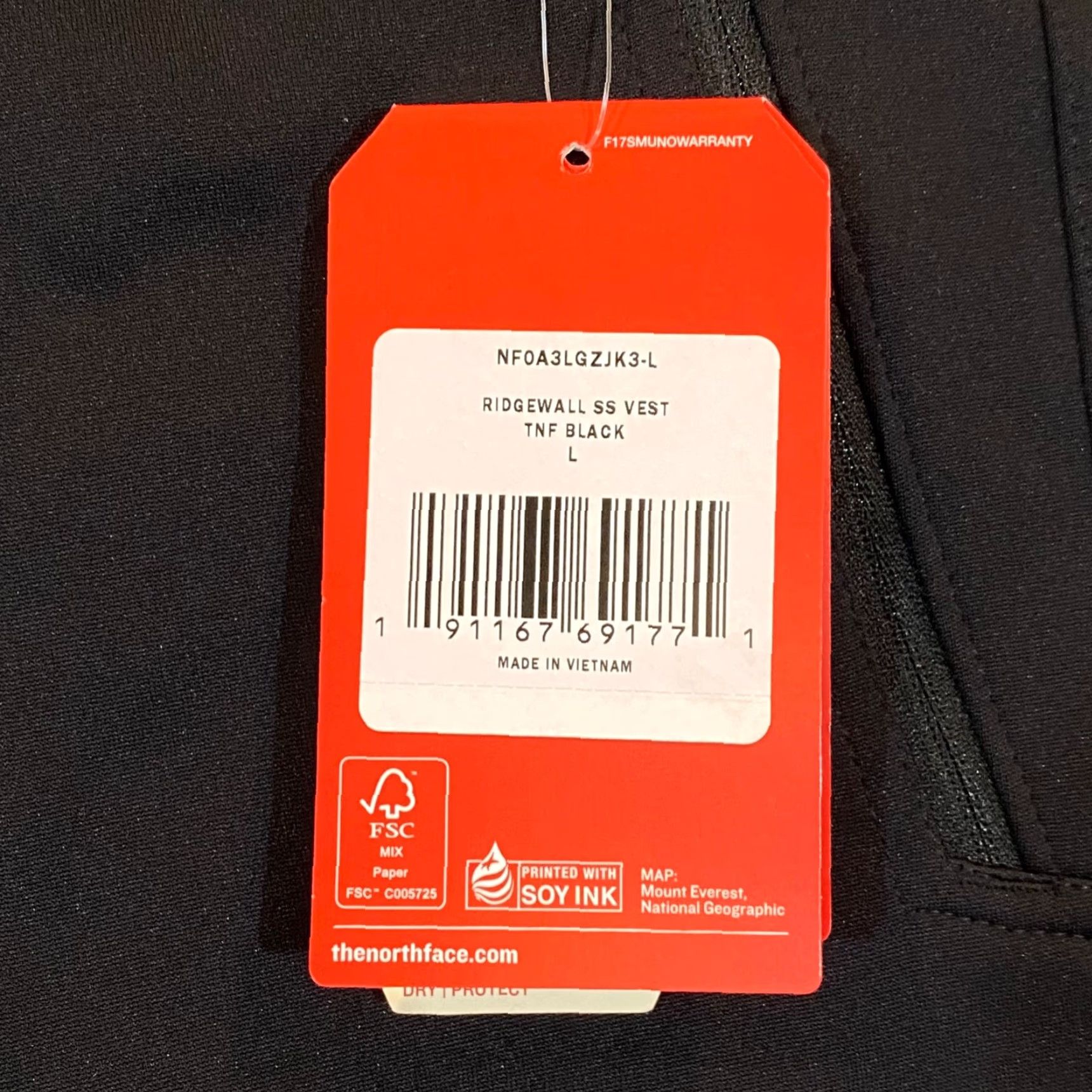 The North Face THE NORTH FACE Vest Mens Large Black Windwall Jacket Anheuser Busch Beer NEW Size US L / EU 52-54 / 3 - 6 Thumbnail