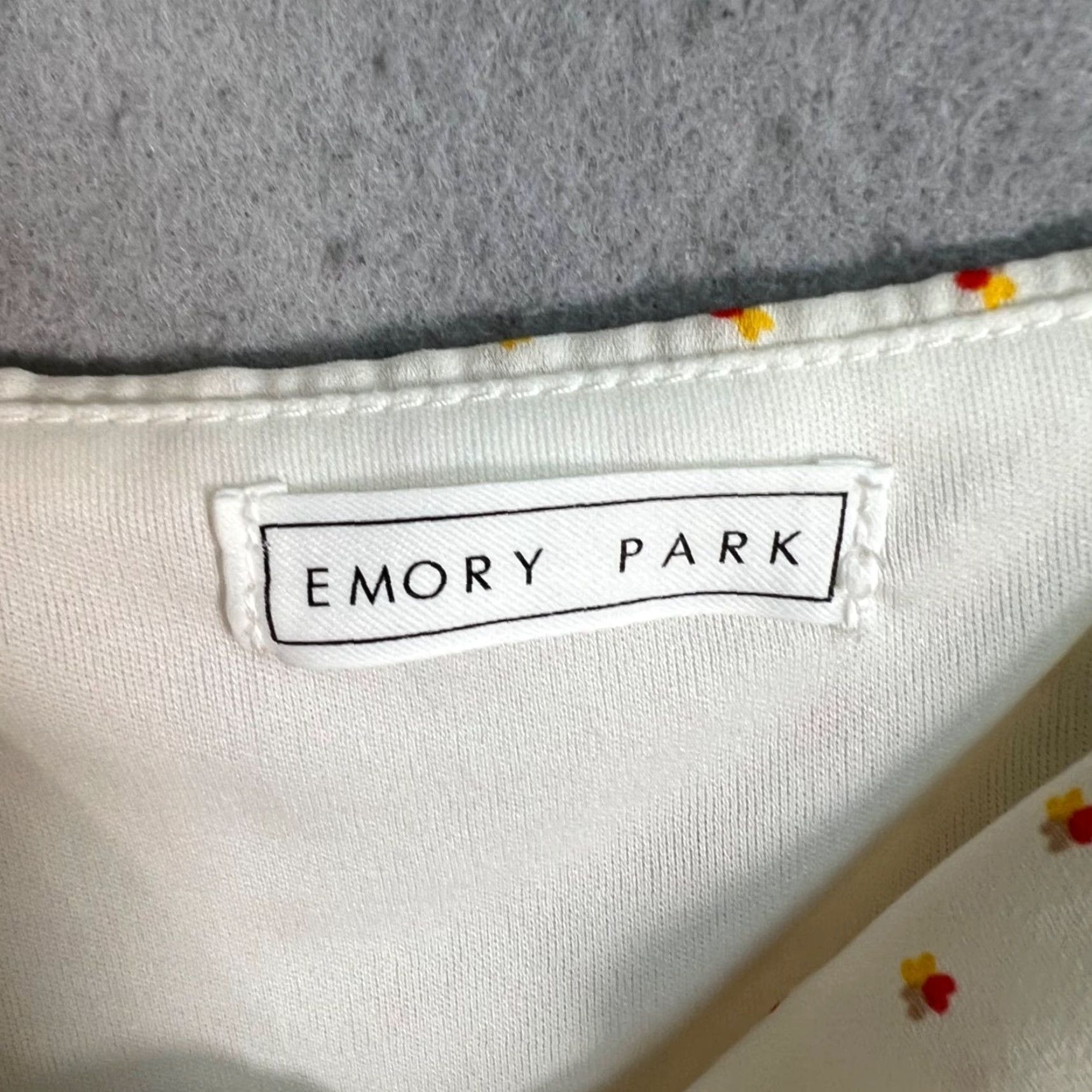 Vintage Emory Park Womens Crop Top Casual Sleeveless Cream Floral Tie Front Small S Size S / US 4 / IT 40 - 3 Thumbnail