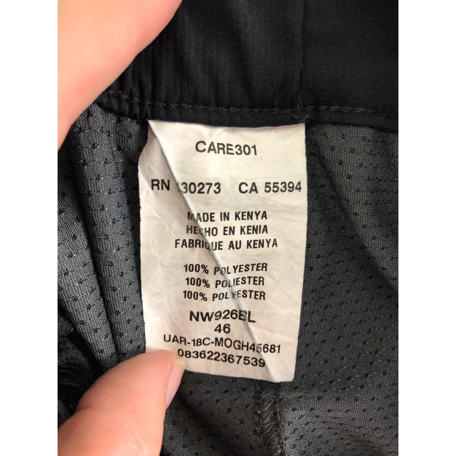 Wrangler Wrangler Bermuda Shorts Mens 46 Black Lightweight Polyester Mid Rise 9in Inseam 5-Pocket Logo Regular Fit Belt Loops Casual Knit Cotton Blend Size US 30 / EU 46 - 7 Thumbnail