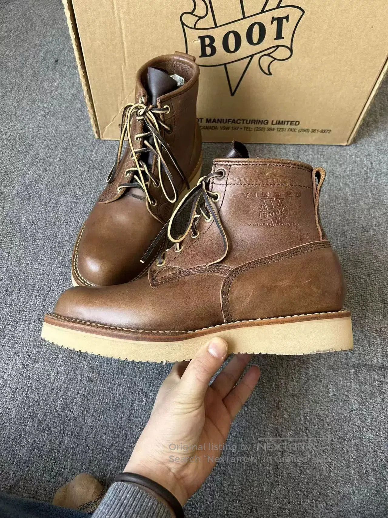 Viberg Viberg Boots UK7.5 Brown Leather Work Boots. Size US 9.5 / EU 42-43 - 4 Thumbnail