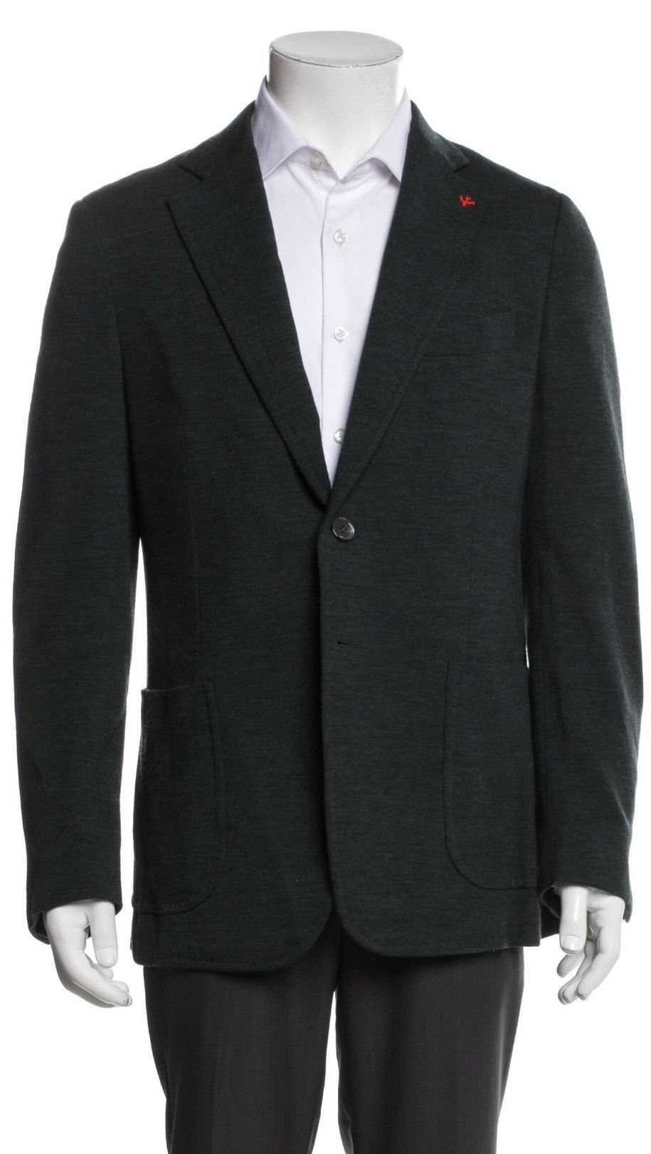 Isaia ISAIA Napoli Wool Blazer US 40 IT 50 Green Made in Italy Size 40R - 6 Thumbnail