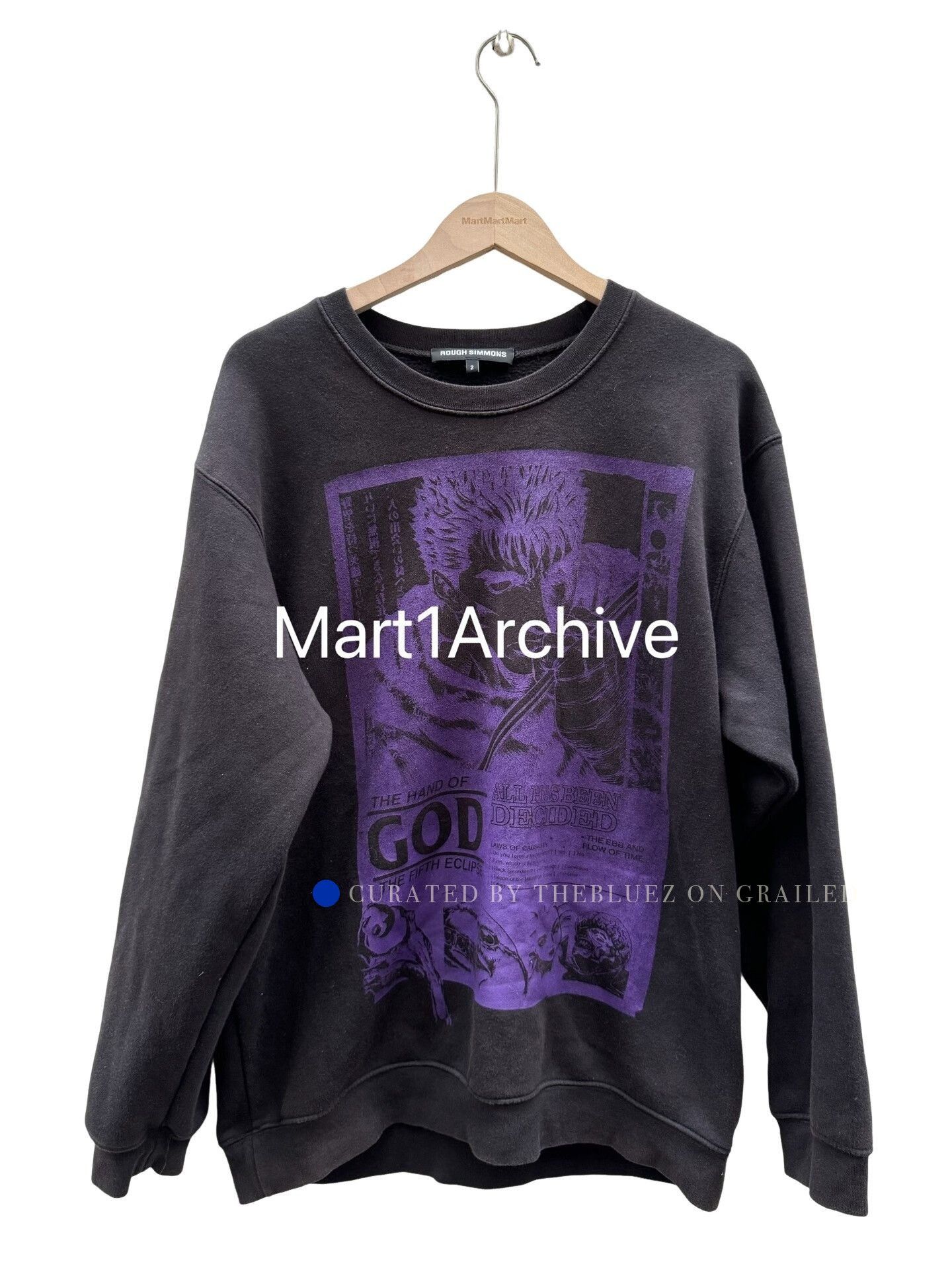 Rough Simmons Berserk Hand of God Black Sweatshirt Size US M / EU 48-50 / 2 - 1 Thumbnail