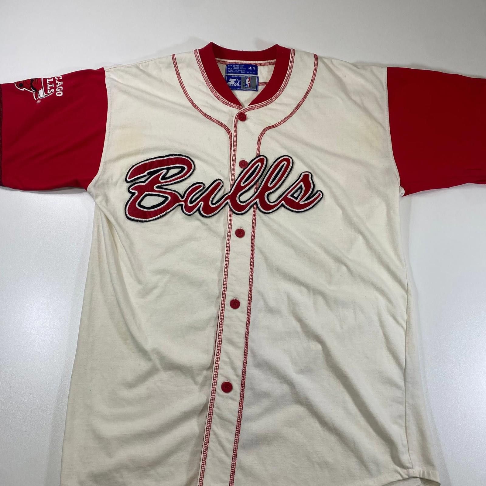 Starter Vintage Starter NBA Chicago Bulls Baseball Jersey Size L Size ONE SIZE - 1 Thumbnail