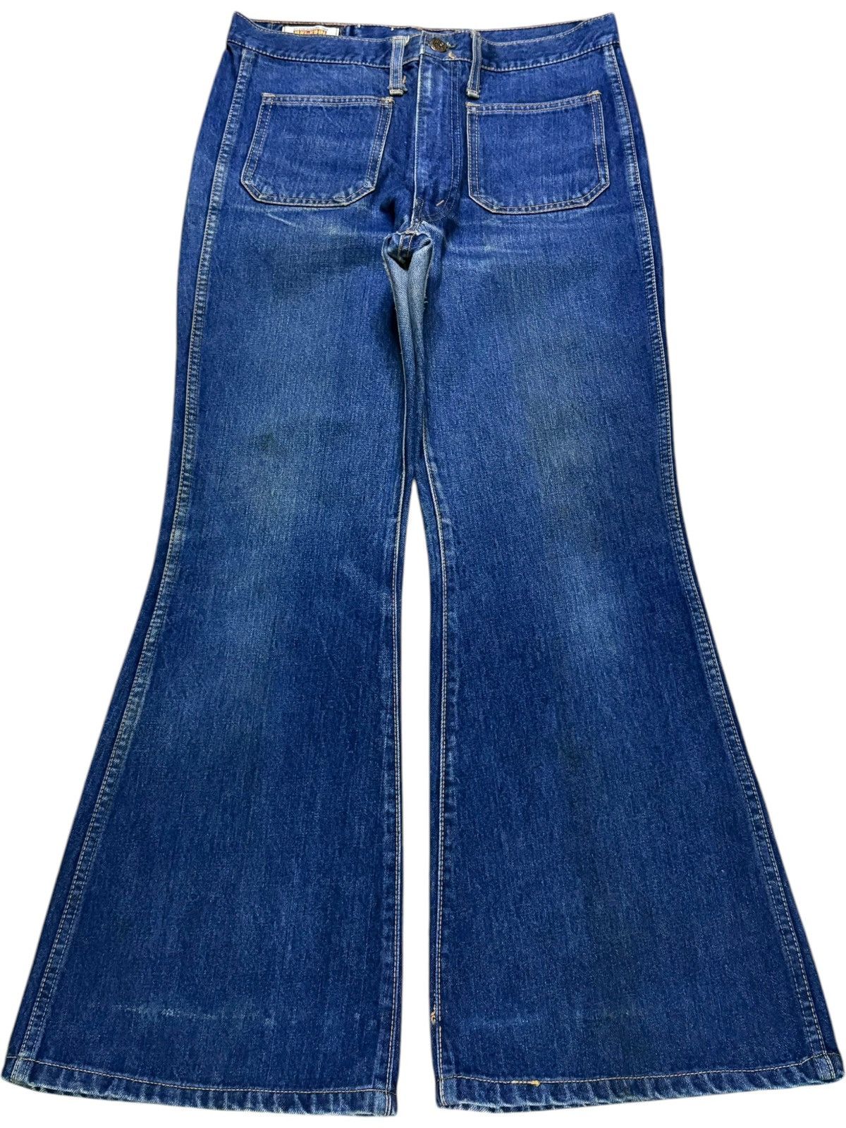Japanese Brand Vintage Japanese Brand Bushpant Mud Wash Flare Jeans Size US 30 / EU 46 - 1 Thumbnail