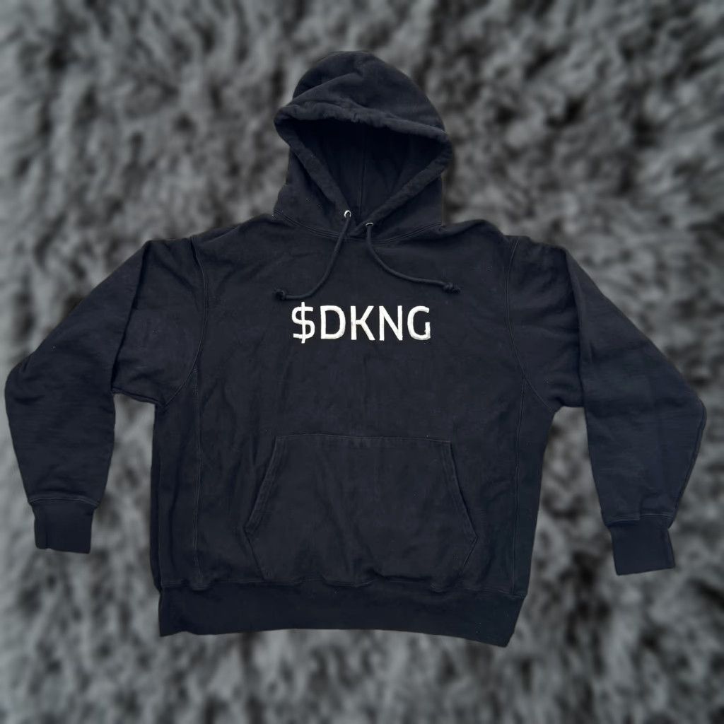 Champion VINTAGE Champion Reverse Weave Hoodie Mens XL Black DKNG Pullover Sweatshirt Embroidered Size US XL / EU 56 / 4 - 1 Thumbnail