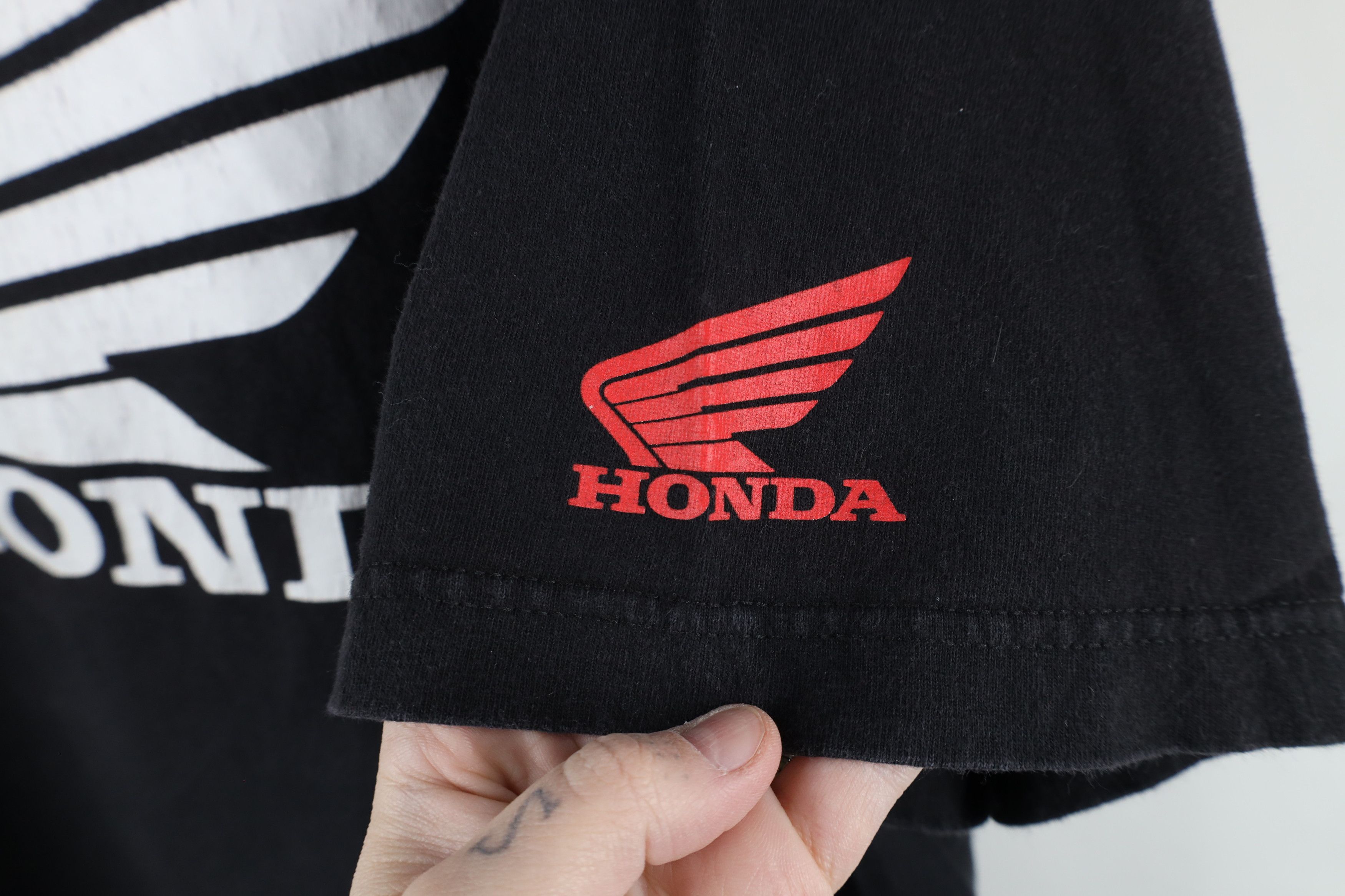 Vintage Vintage Y2K Factory Effex Honda Racing Spell T-Shirt Black Size US XXL / EU 58 / 5 - 4 Thumbnail
