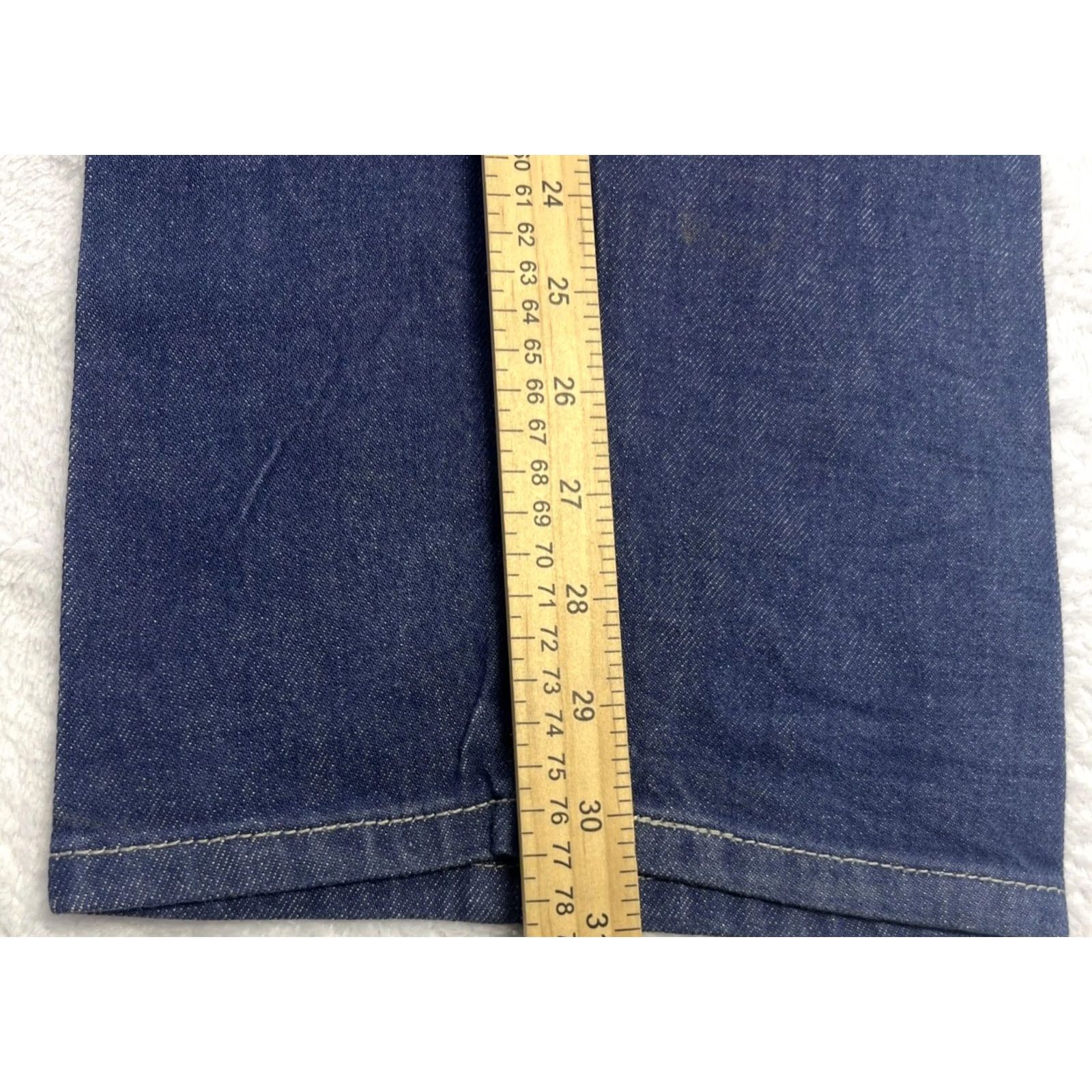Levi's Levi's 501 Mens Jeans Blue 44x32 Straight Leg Button Fly Denim Cotton 90s Cowboy Mens Size US 44 / EU 60 - 6 Thumbnail