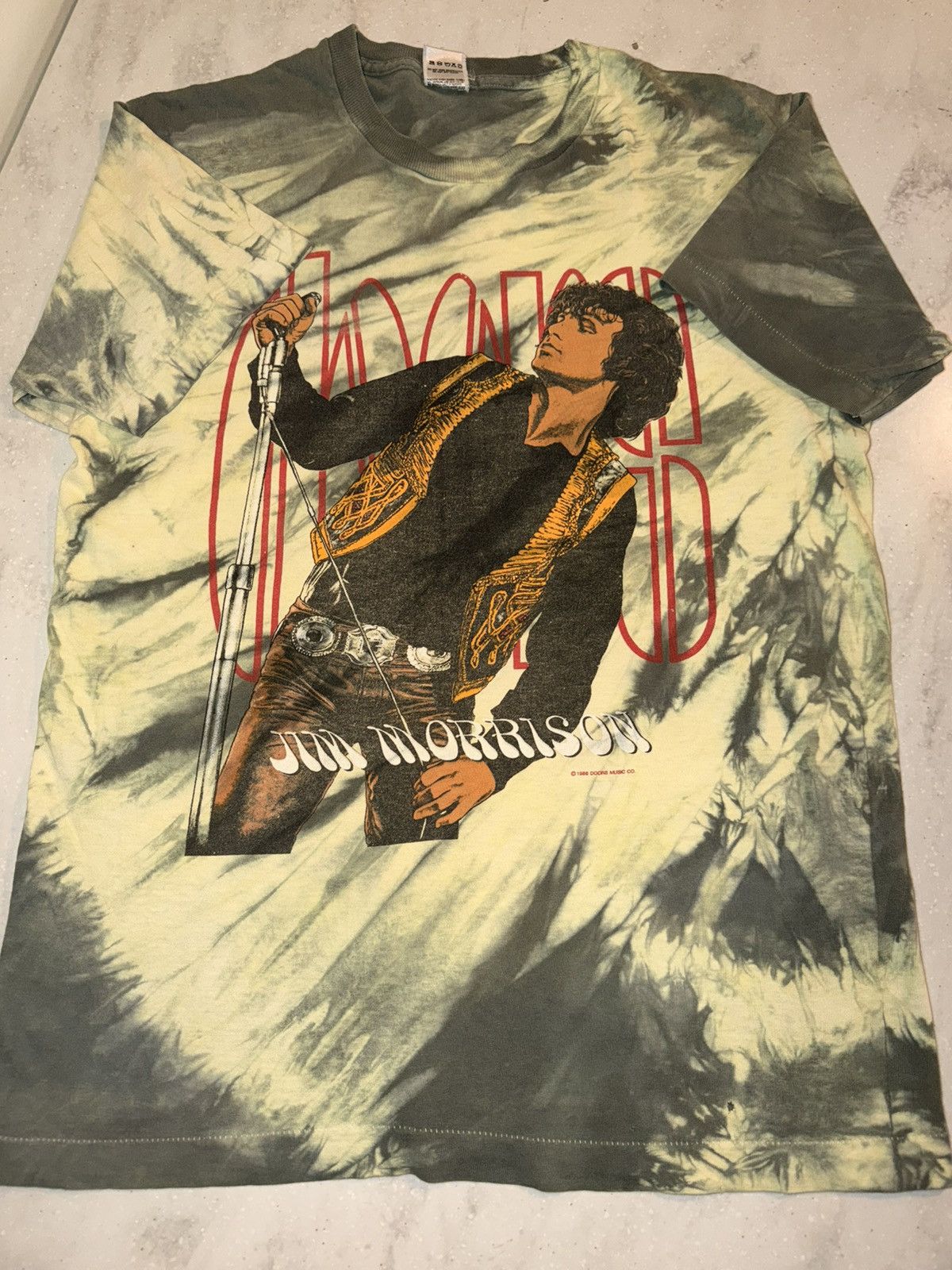 Band Tees Rare Vintage 1988 The Doors Jim Morrison tee Single Stitch Size US L / EU 52-54 / 3 - 3 Thumbnail