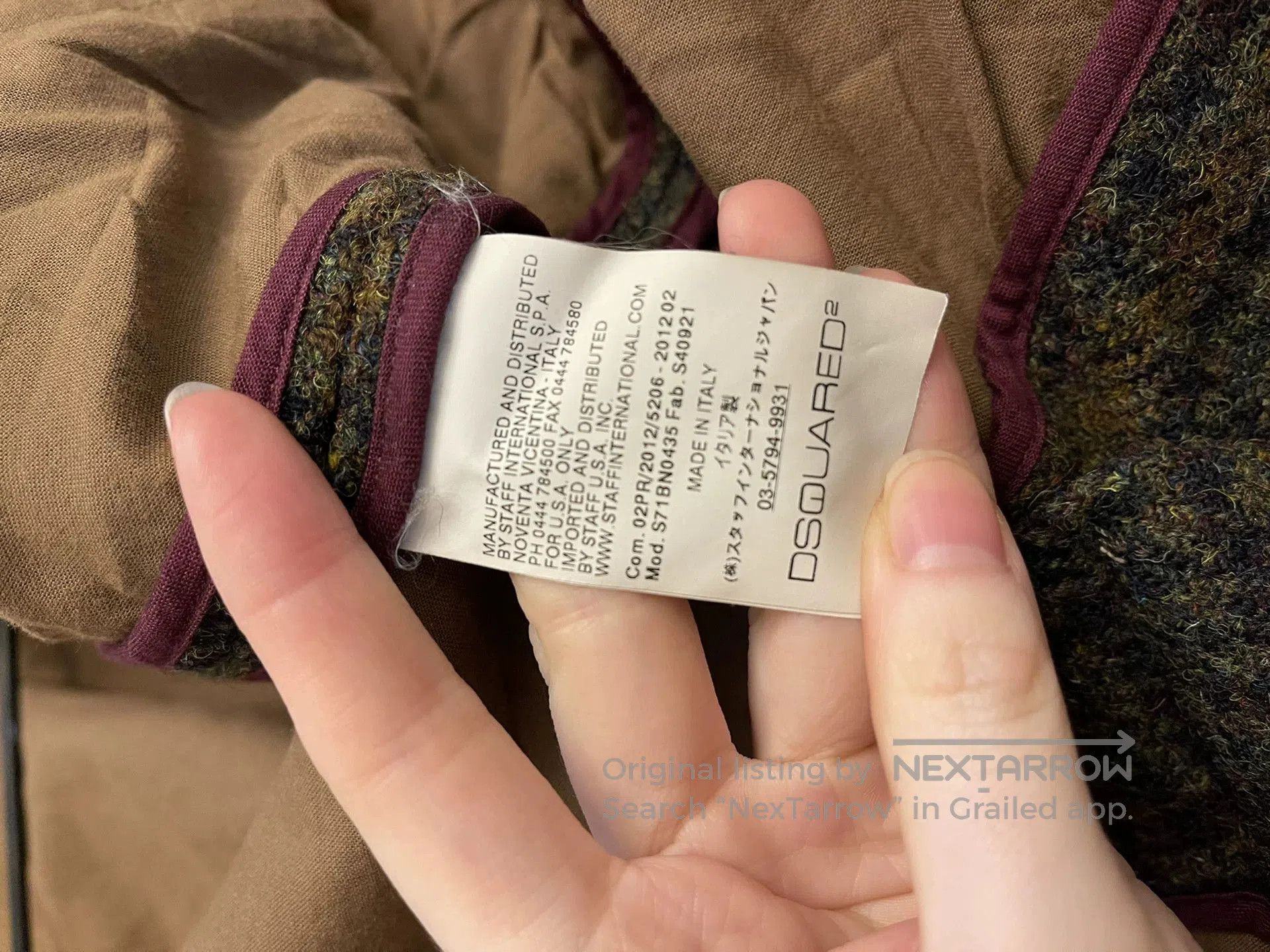 Dsquared2 dsquared2 wool winter coat for men. Size US M / EU 48-50 / 2 - 5 Thumbnail