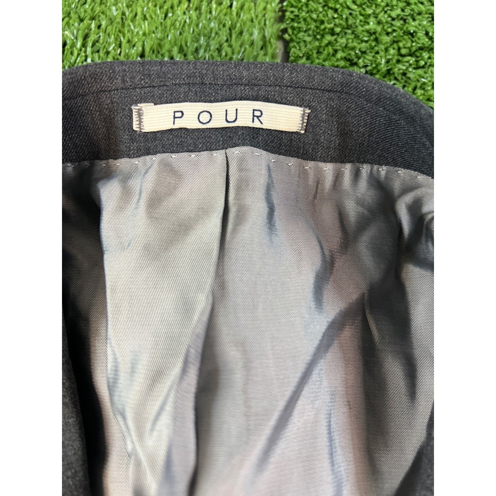 Other Pour Homme Mens Gray Wool Blend Blazer Suit Jacket Size 48 Size US M / EU 48-50 / 2 - 3 Thumbnail