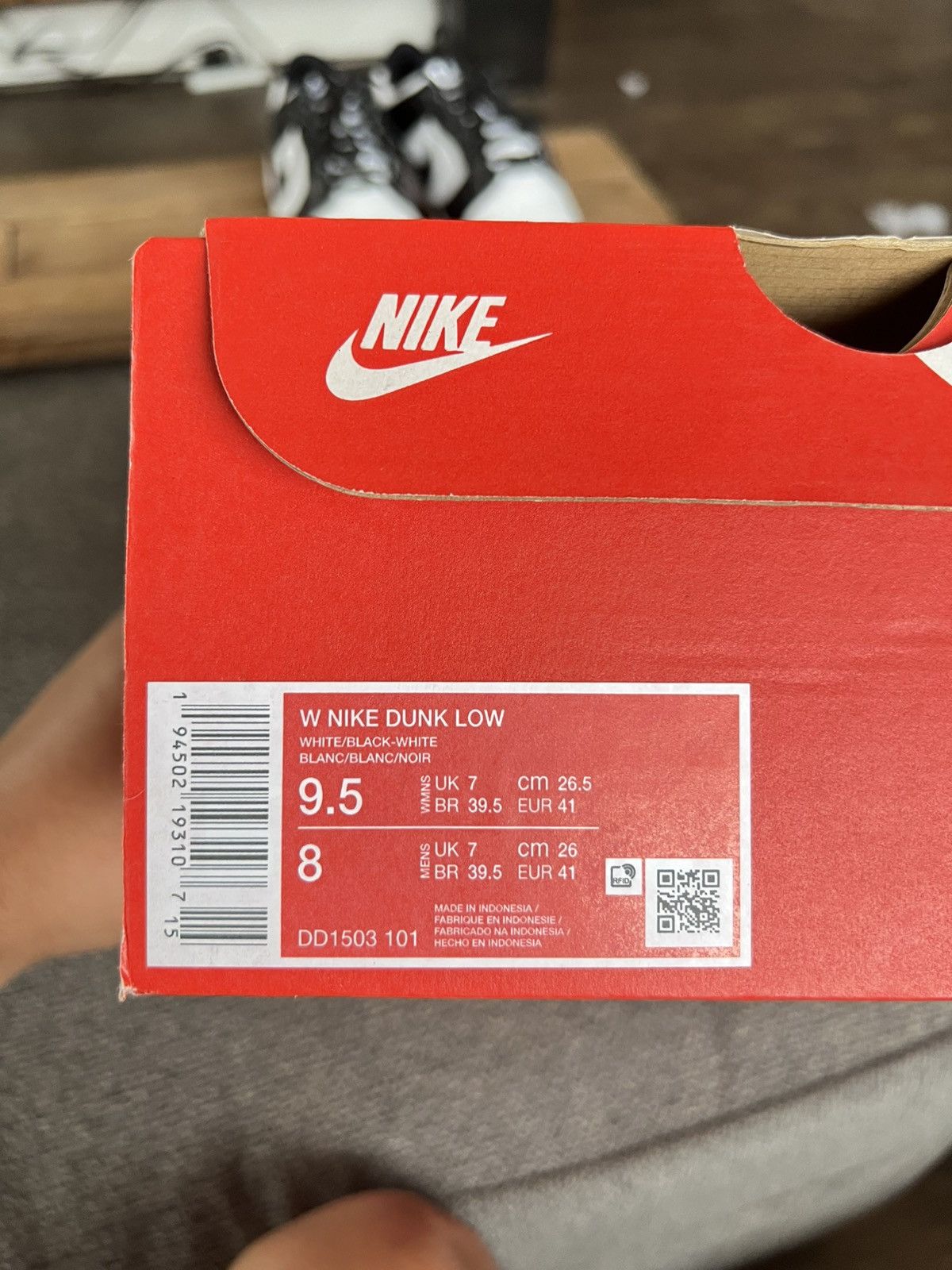 Nike Nike dunk Black and white (pandas) Size US 9.5 / IT 39.5 - 9 Thumbnail
