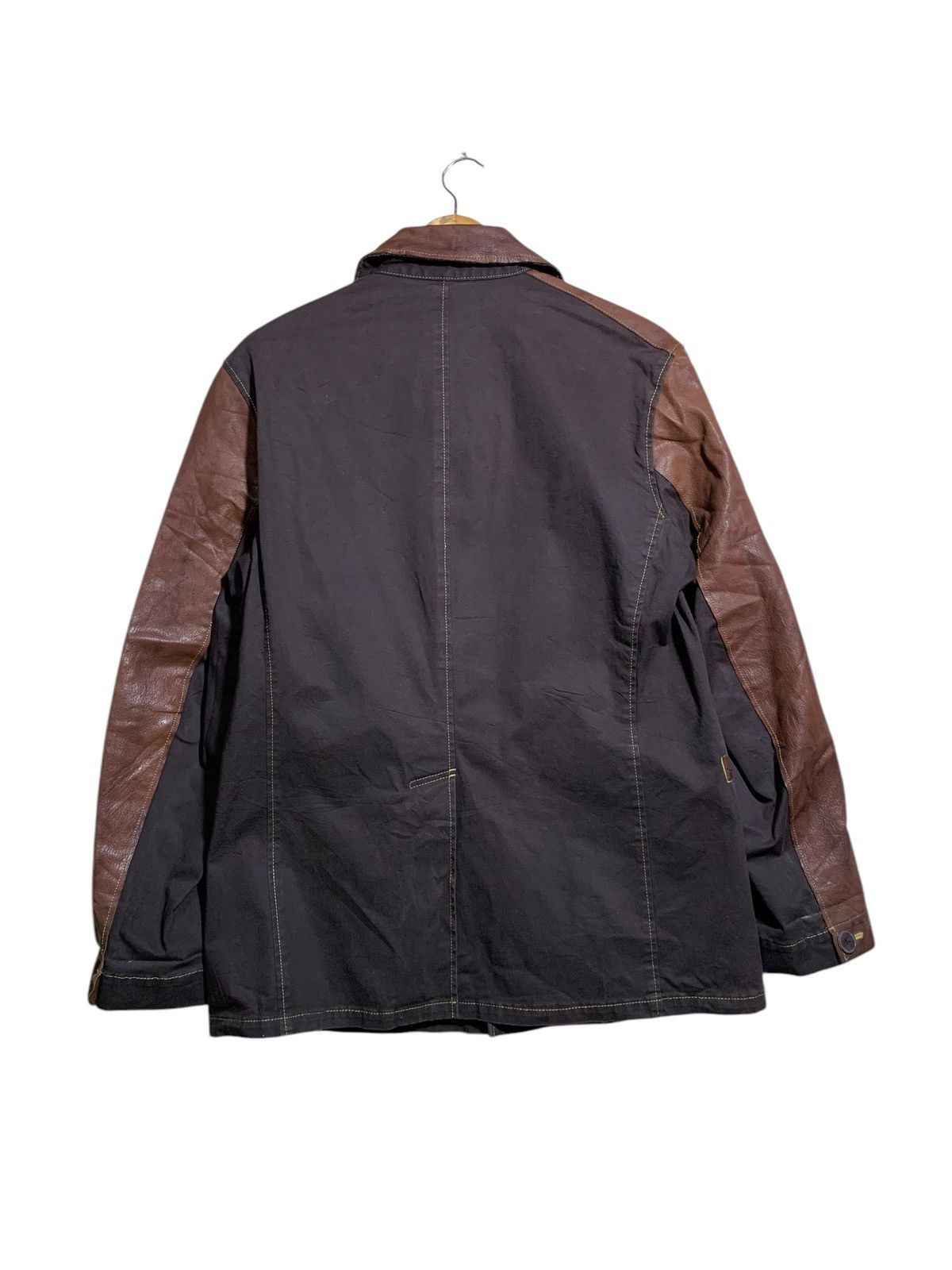 General Research 🔥INBREED JAPAN LEATHER/CANVAS JACKETS Size US L / EU 52-54 / 3 - 5 Thumbnail