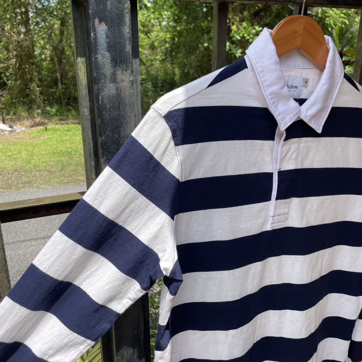 Japanese Brand × Vintage 🔥🇯🇵Goodiellow & Co Stripes Polos Rugby Shirts Size US S / EU 44-46 / 1 - 6 Thumbnail