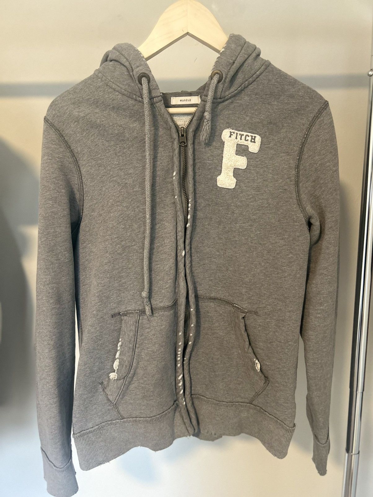 Abercrombie & Fitch Abercrombie jacket gray y2k Size US S / EU 44-46 / 1 - 1 Thumbnail