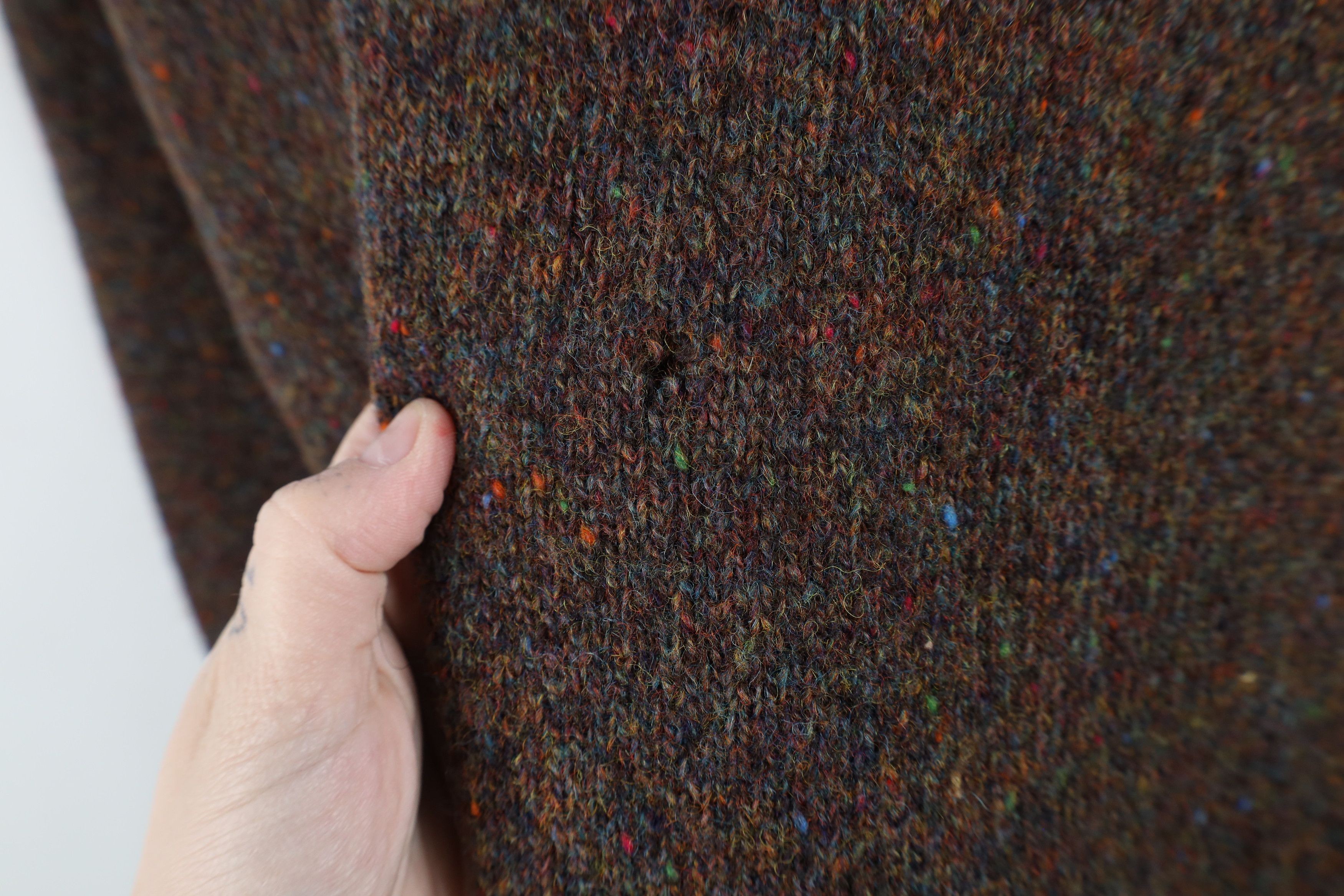 Vintage Vintage 90s Streetwear Knit Rainbow Fleck Turtleneck Sweater Size XL / US 12-14 / IT 48-50 - 5 Thumbnail