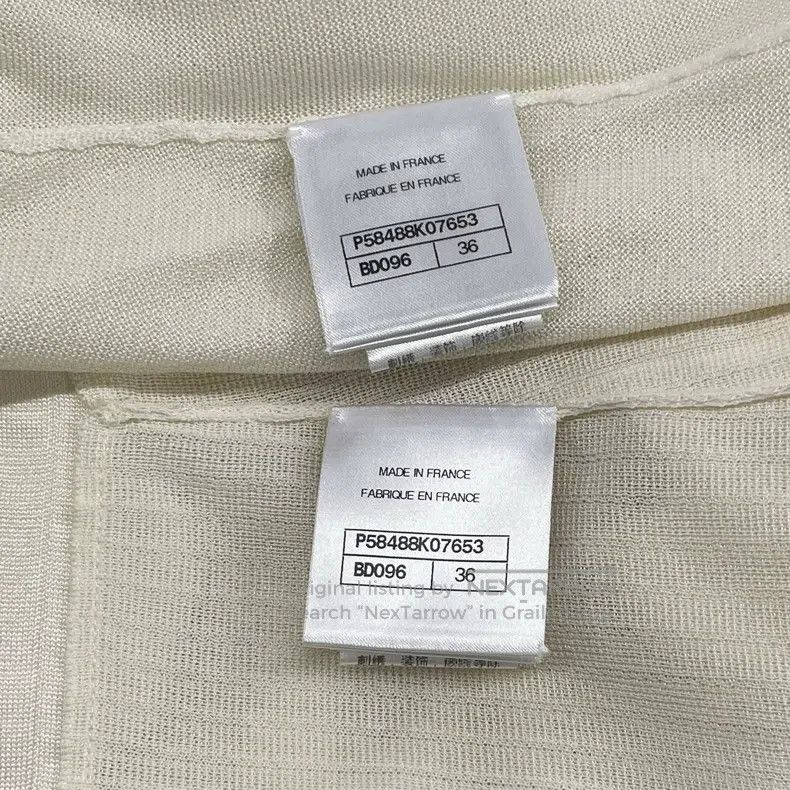 Chanel Chanel White two-piece suspender skirt with lining Size XS / US 0-2 / IT 36-38 - 6 Thumbnail
