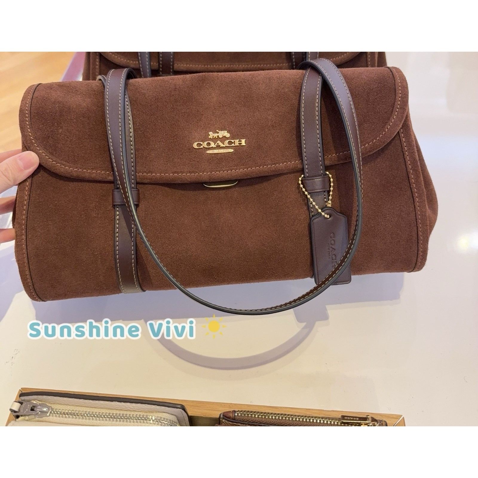 Coach NWT Coach Bridget Shoulder Bag CDB06 Vintage Brown/Maple Size ONE SIZE - 10 Thumbnail