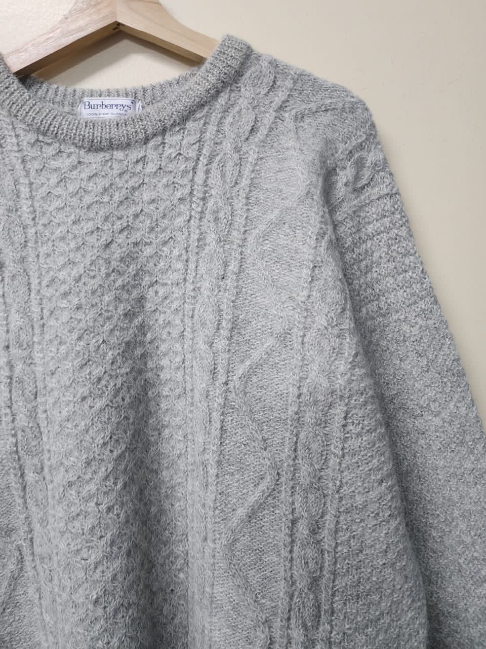 Aran Isles Knitwear Wool Knit Burberrys Size XL / US 12-14 / IT 48-50 - 2 Thumbnail