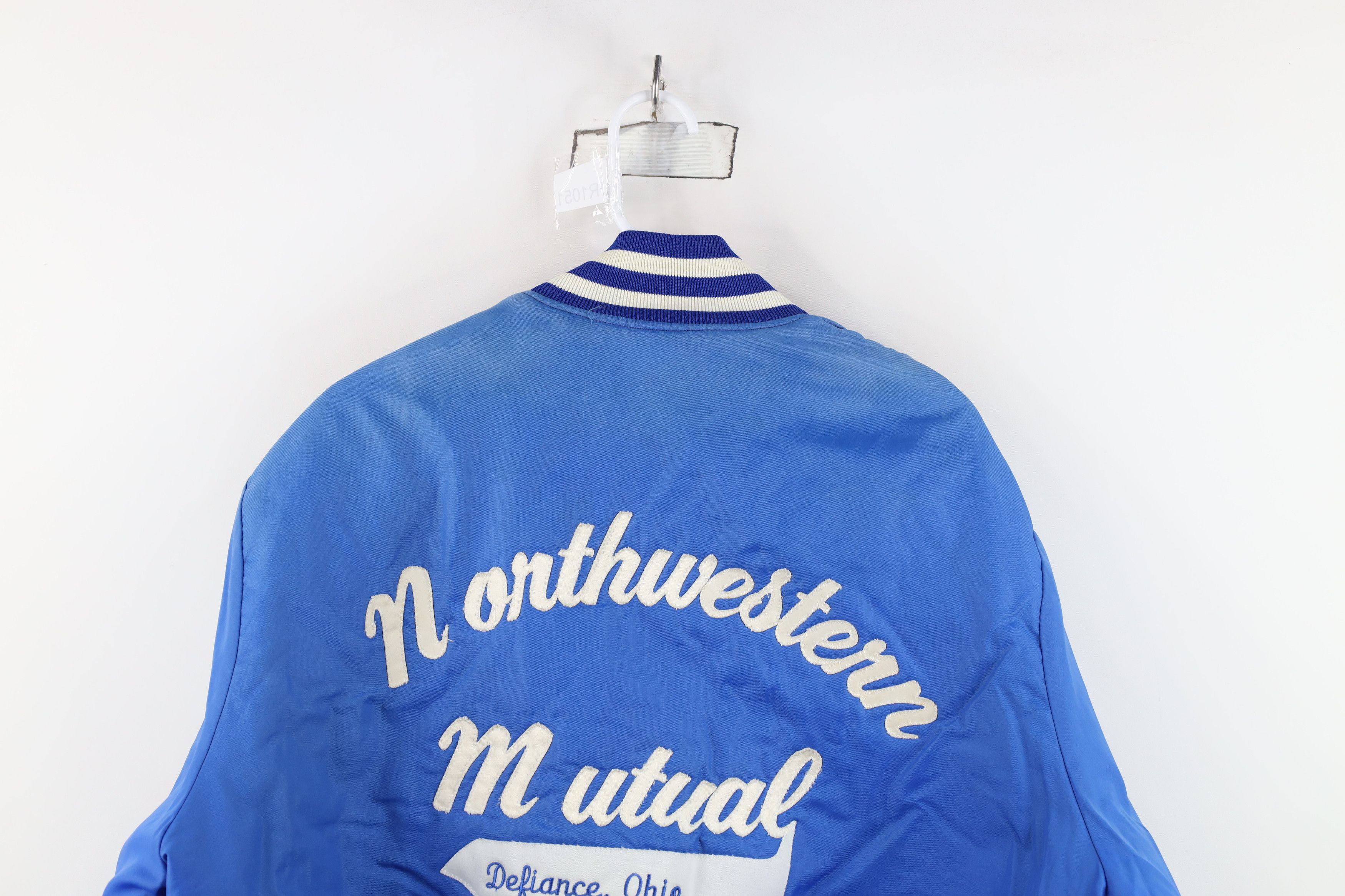 Vintage Vintage 80s Northwestern Mutual Quilted Bomber Jacket USA Size US XL / EU 56 / 4 - 15 Thumbnail
