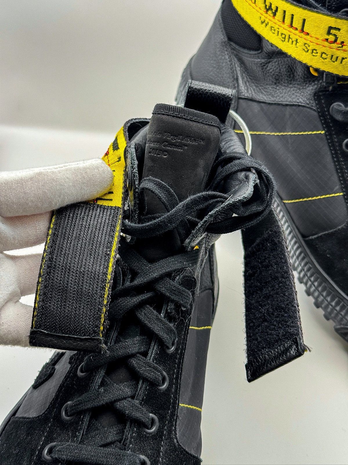Off-White Off-White Industrial Belt High-Top Sneakers Black 2013 Size US 10 / EU 43 - 9 Thumbnail