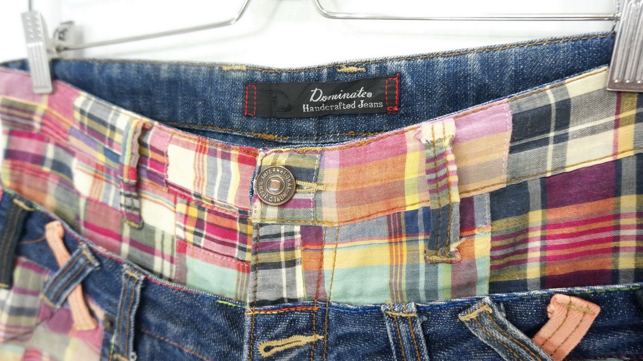 Japanese Brand 🔥Vintage Dominate Handcrafted Doublewaist Jeans Size US 30 / EU 46 - 6 Thumbnail