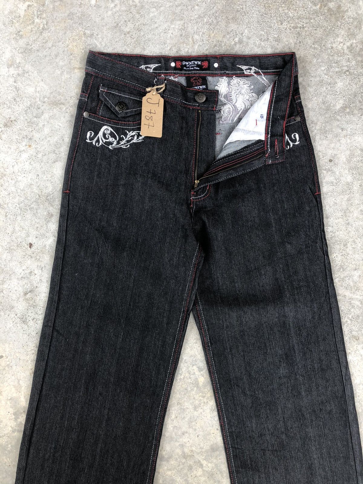 Dogtown Dogtown Embroidered Jeans Baggy Jeans Hip Hop Size US 34 / EU 50 - 3 Thumbnail
