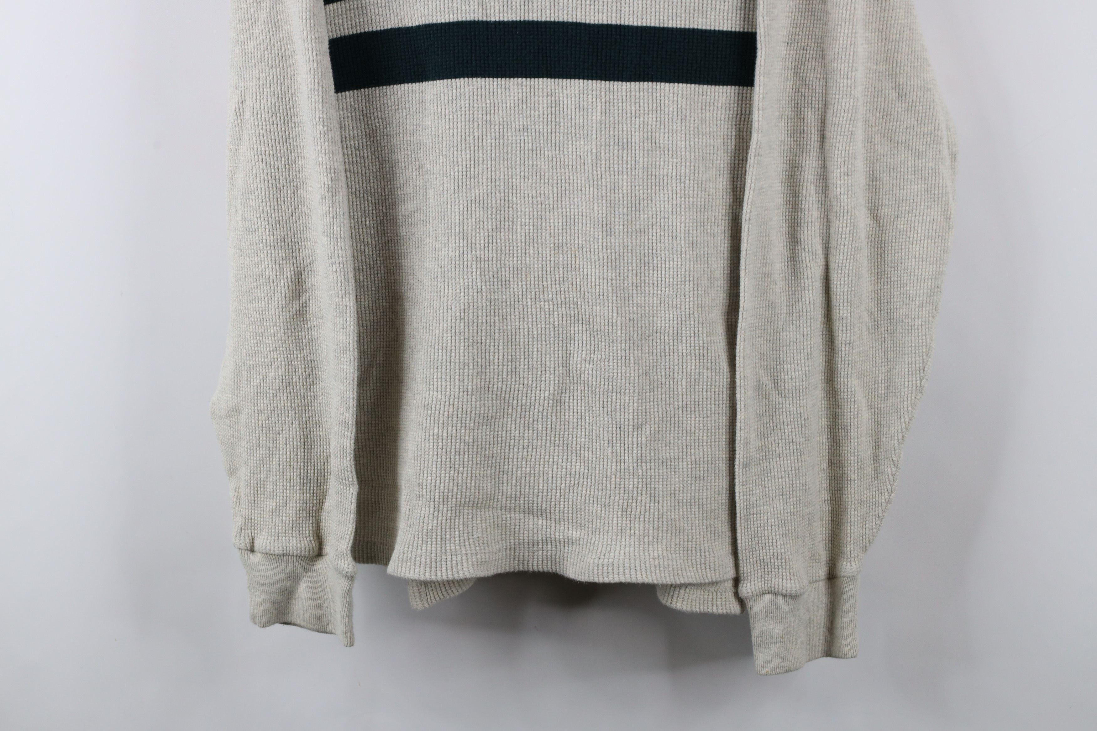 Ralph Lauren × Vintage Vintage 90s Ralph Lauren Waffle Knit Long Sleeve Polo Size US L / EU 52-54 / 3 - 3 Thumbnail