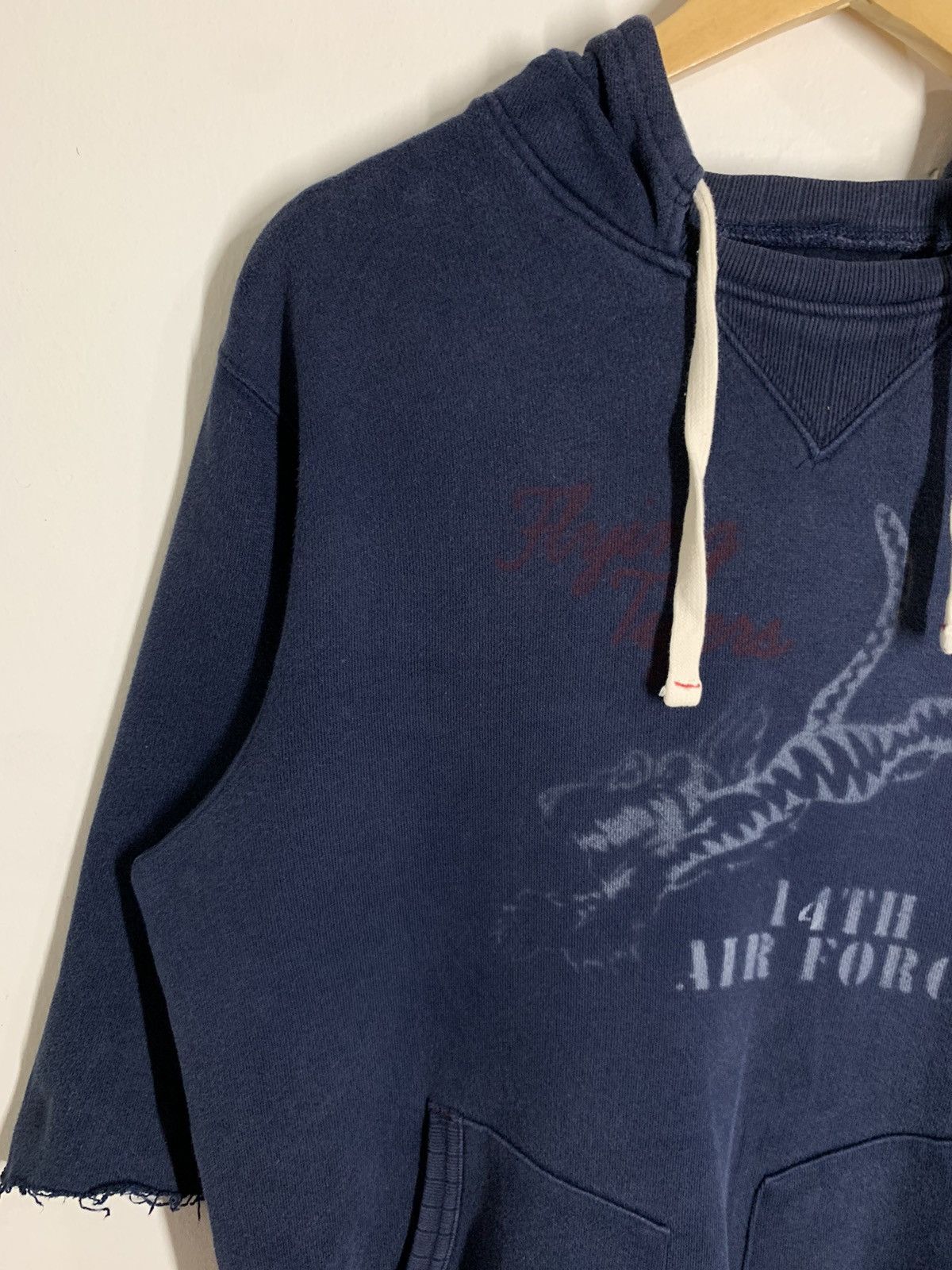 Vintage Vintage 1956 Army Air Force Distressed Hoodie Size US XL / EU 56 / 4 - 5 Thumbnail