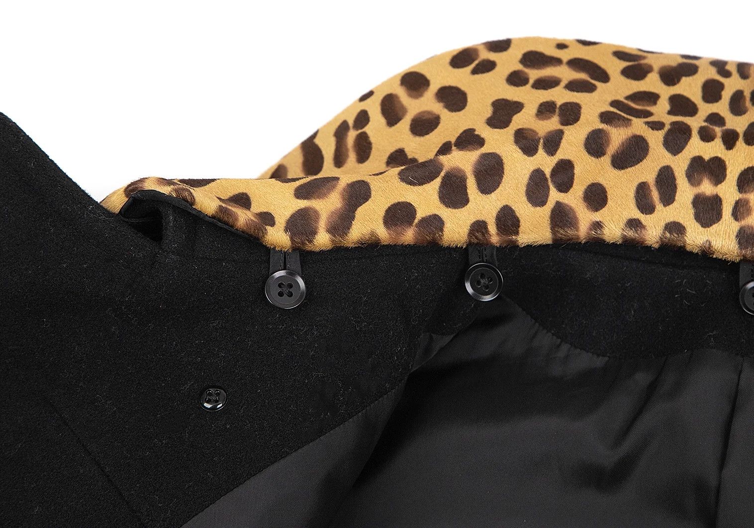Yohji Yamamoto Yohji Yamamoto Black Detachable Collar Wool Jacket Size US L / EU 52-54 / 3 - 4 Thumbnail