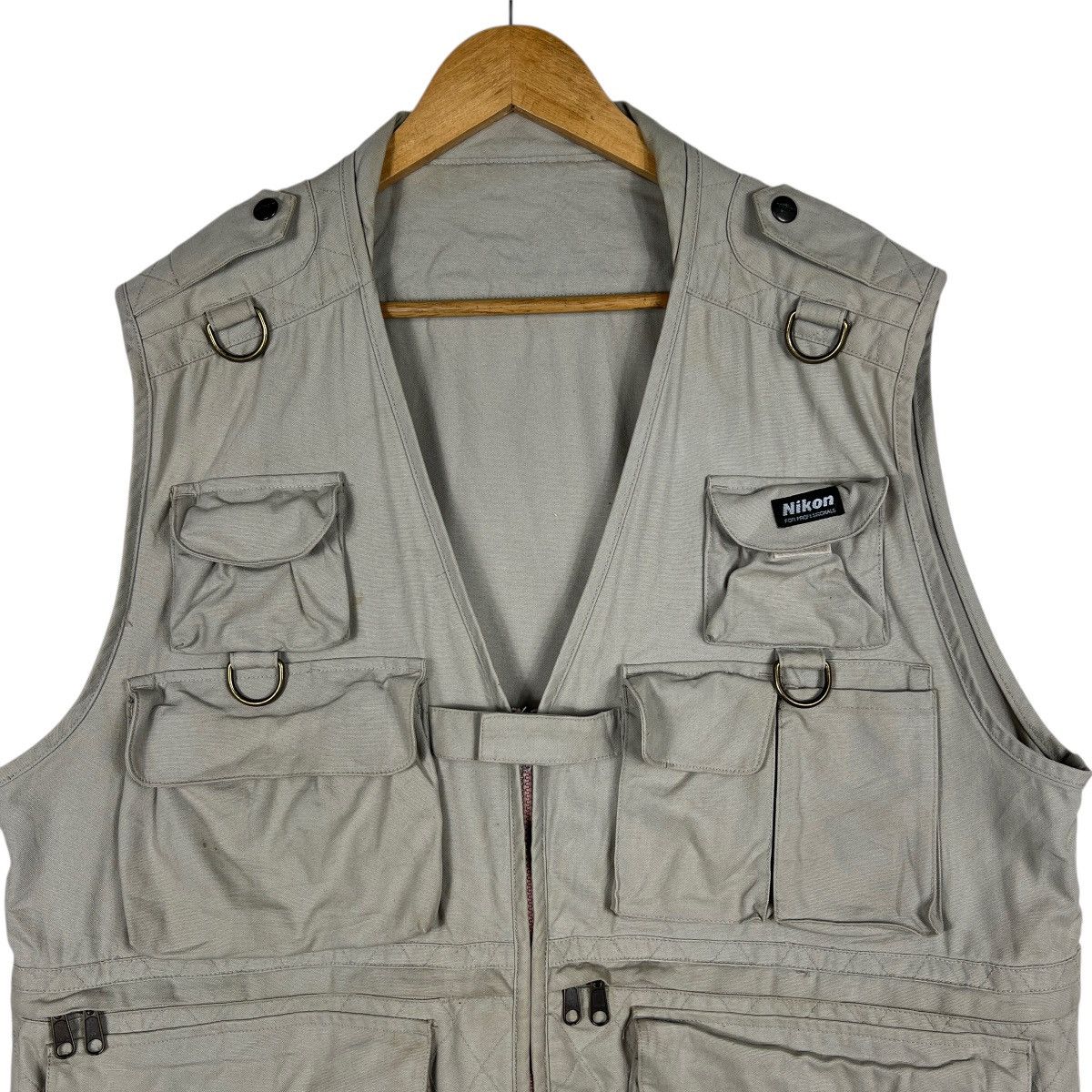 Nikon 🔥 Vintage Nikon Camera Multi Pocket Utility Survival Vest Size US XL / EU 56 / 4 - 3 Thumbnail