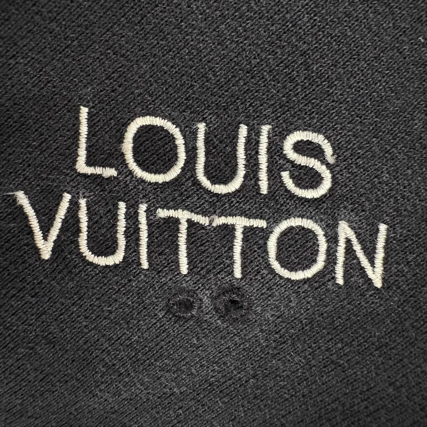 Louis Vuitton LV Black Embroidered Logo Drawstring Casual Pants Size 26" / US 2 / IT 38 - 5 Thumbnail