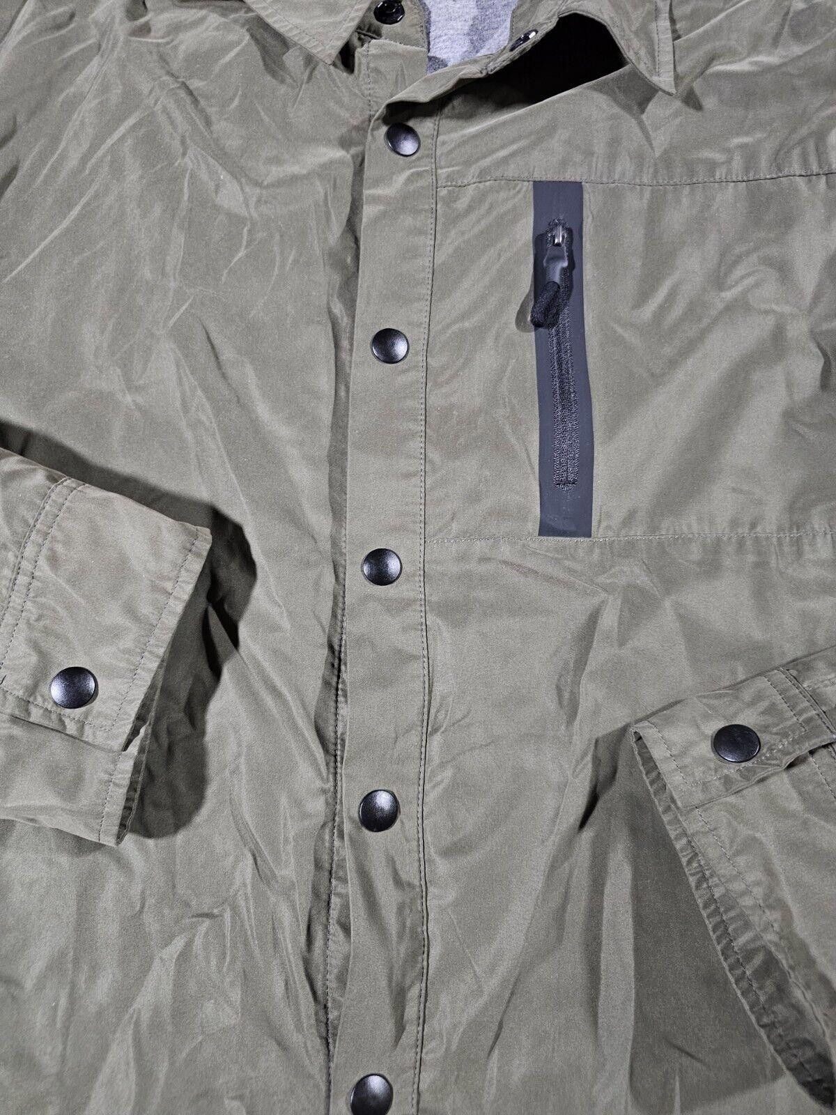 Marc Anthony Marc Anthony Lg Button Up Shirt Luxury+ Slim Fit Army Botle Size US L / EU 52-54 / 3 - 2 Thumbnail