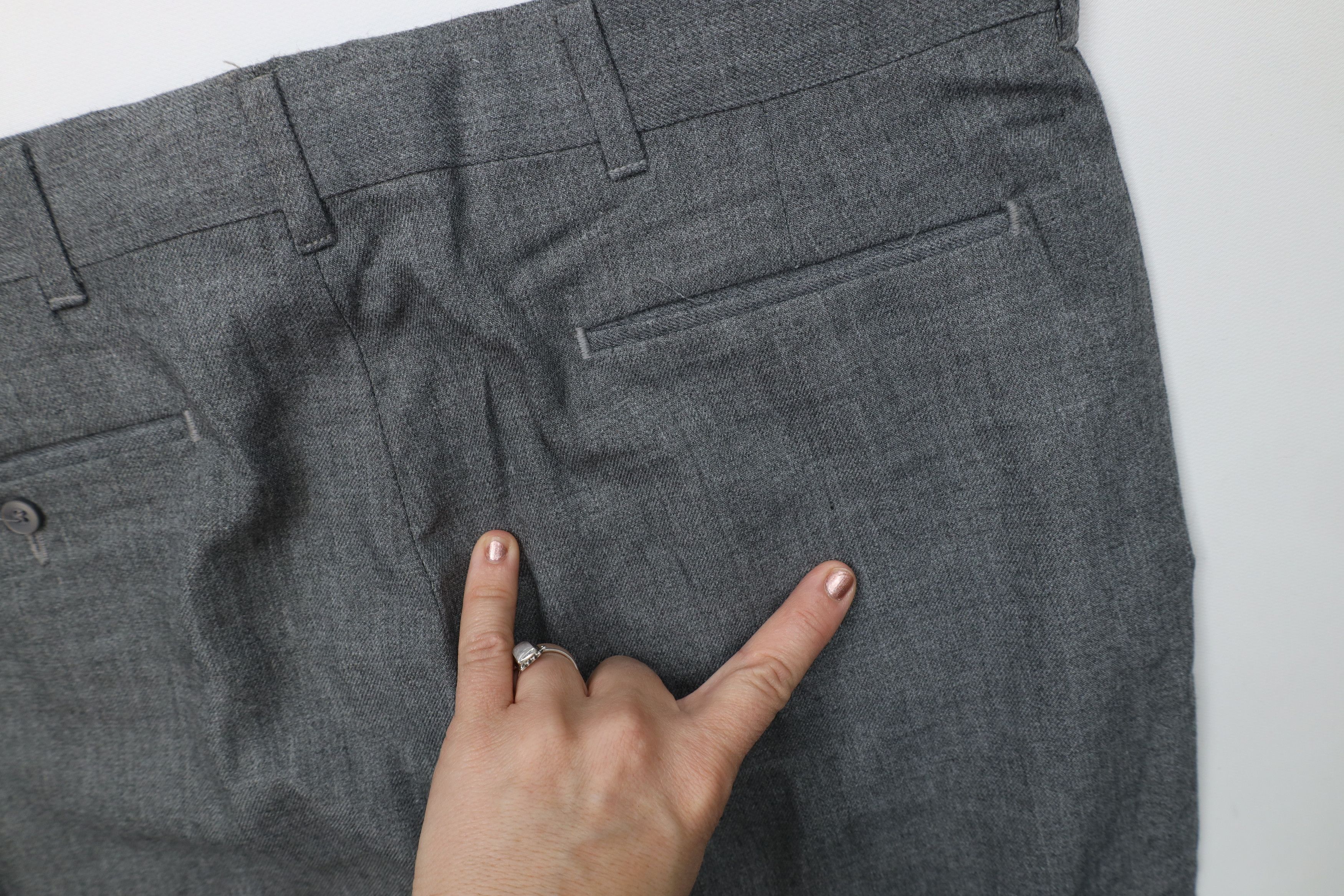 Vintage Vintage 90s Streetwear Wide Leg Chino Pants Heather Gray Size US 34 / EU 50 - 14 Thumbnail