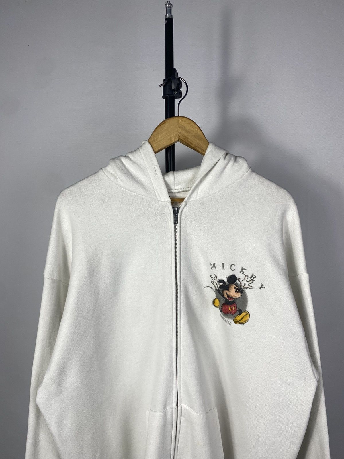 Disney × Mickey Mouse Vintage 90s Disney MICKEY MOUSE Zip Hoodie Y2K Size US XL / EU 56 / 4 - 3 Thumbnail