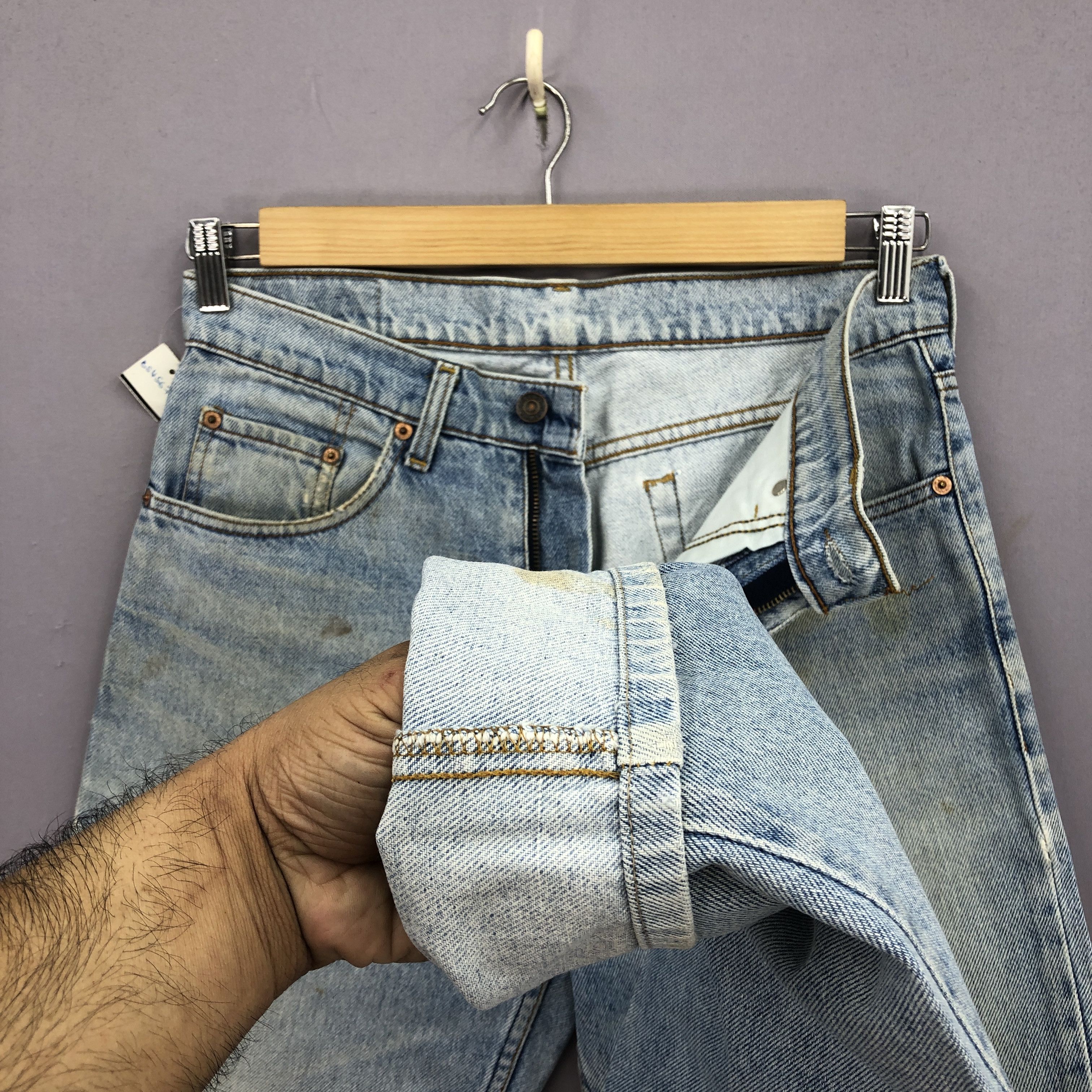 Levi's Vintage Levis Sun Faded Light Wash Jeans Denim BS45674 Size US 30 / EU 46 - 8 Thumbnail