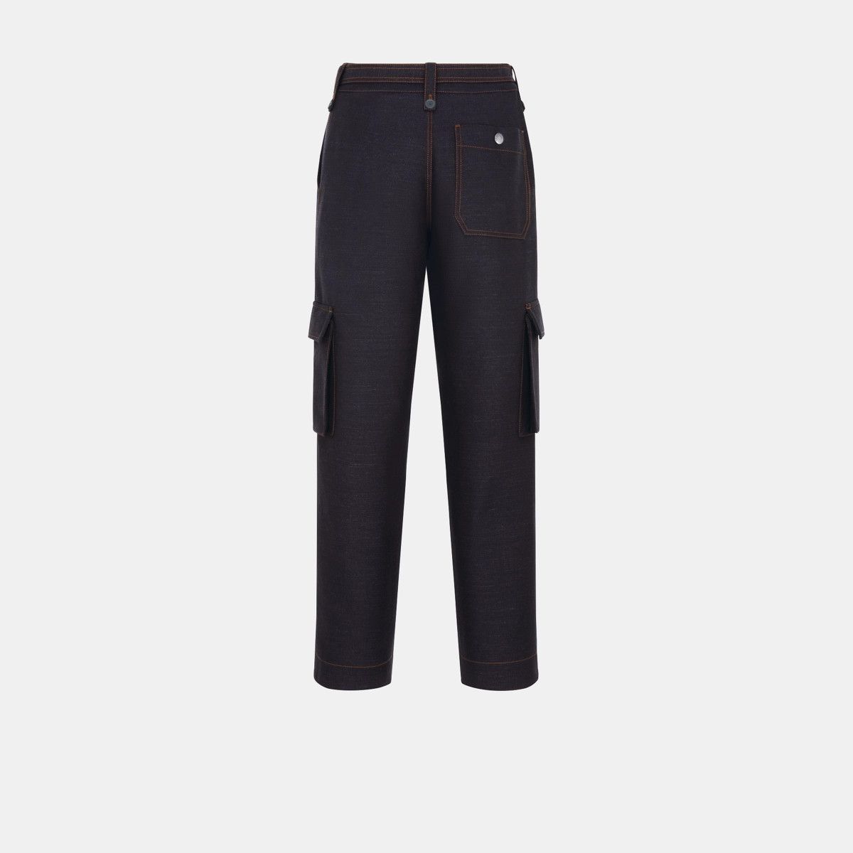 Dior o1bcso1str0225 Belted Cargo Pants in Deep Blue Size 30" / US 8 / IT 44 - 2 Thumbnail