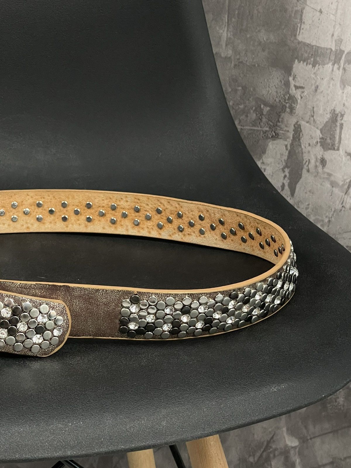 Vintage Y2K studded archival punk bb Simon cyber Japan style belt Size ONE SIZE - 3 Thumbnail