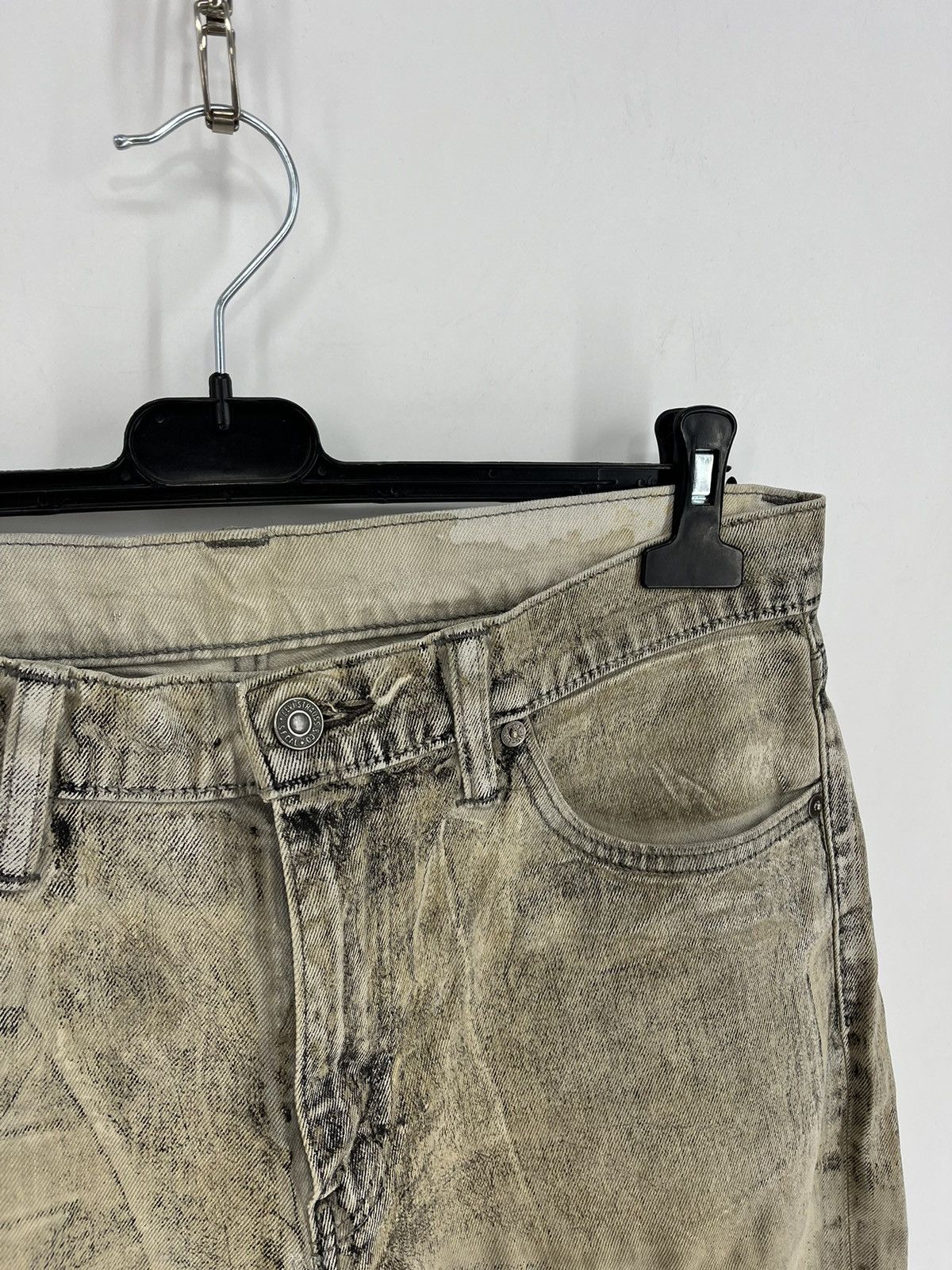 Levi's × Levi's Vintage Clothing Vintage Levis 511 Beige Dirty Jeans Levi's Faded Denim Size US 33 - 11 Thumbnail
