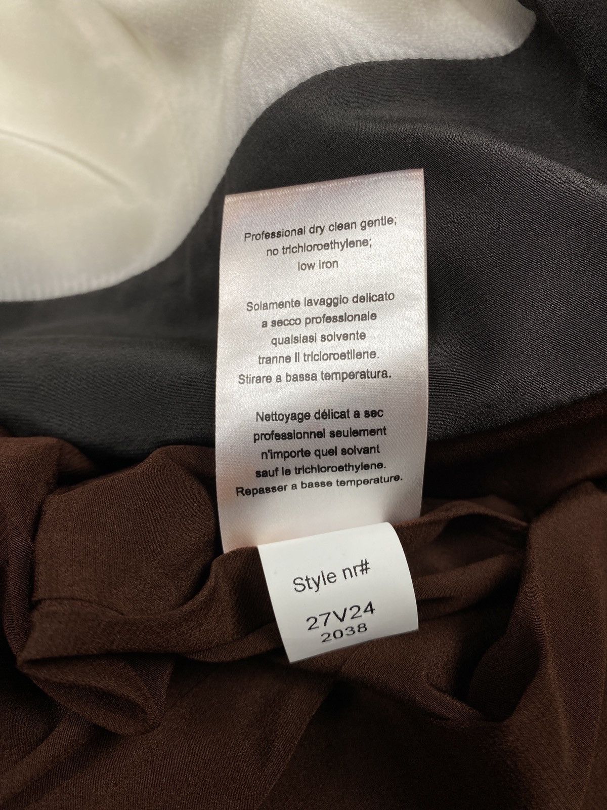 Designer × Narciso Rodriguez Narciso Rodriguez Colour Block Silk blend Crepe Peplum Dress Size S / US 4 / IT 40 - 7 Thumbnail