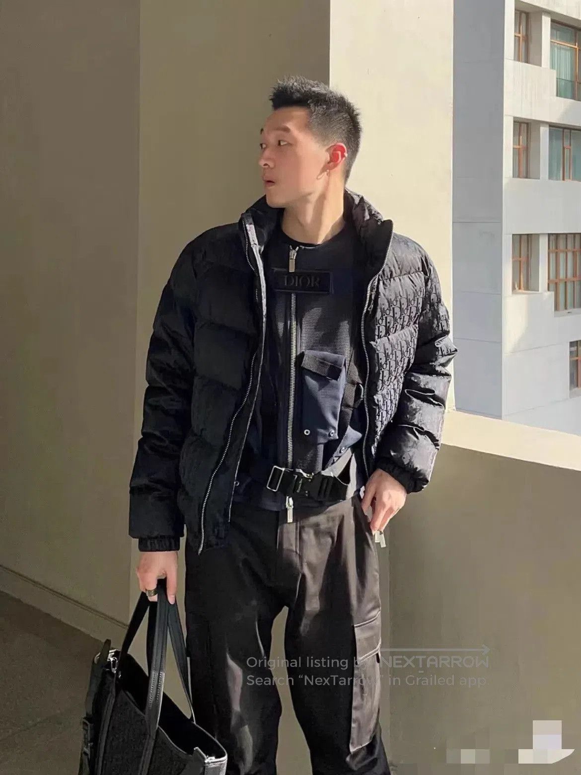 Dior Black Quilted Puffer Jacket with High Collar. Size US S / EU 44-46 / 1 - 9 Thumbnail