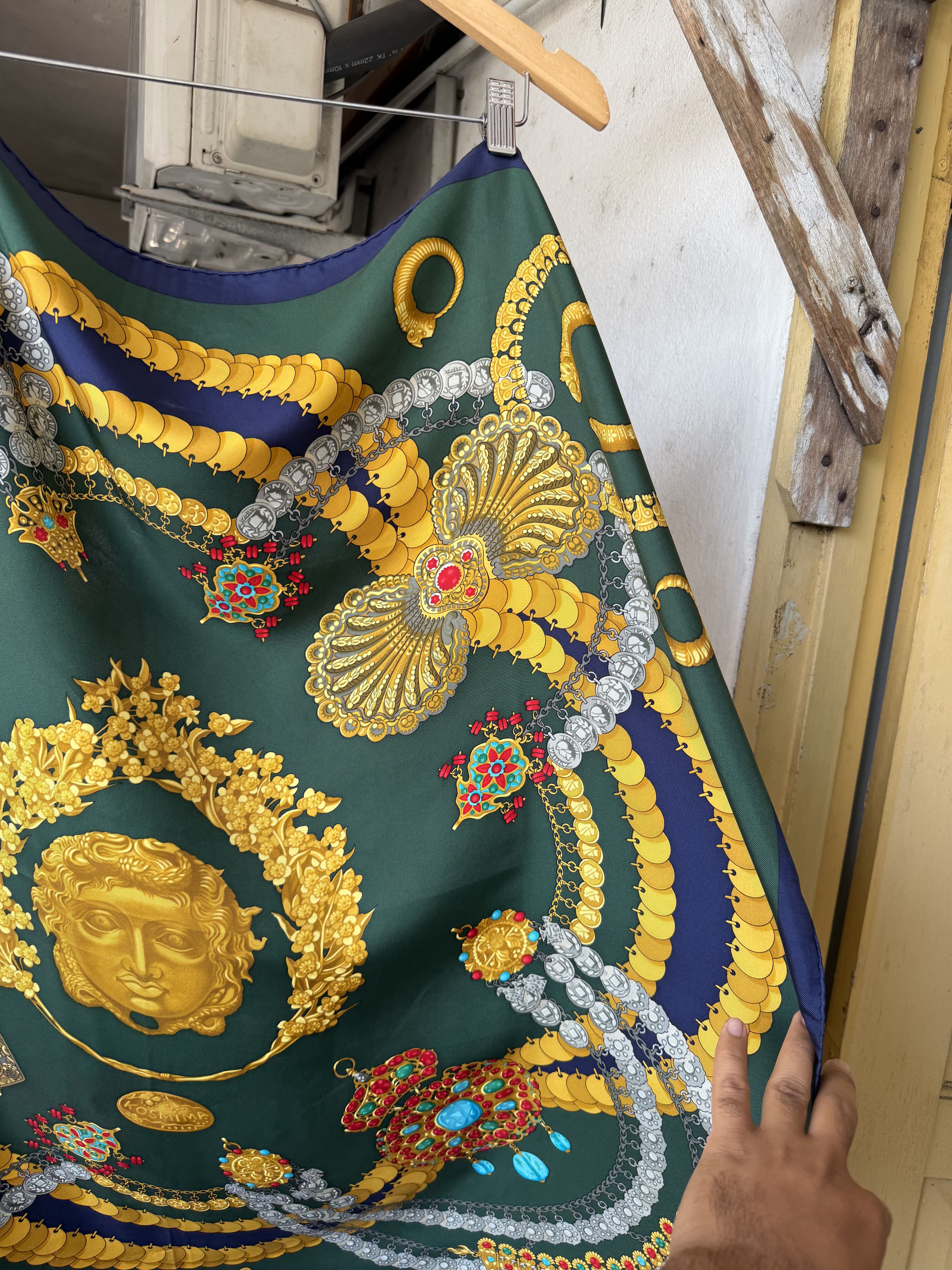 Hermes Vintage 90s Hermes Kosmima Silk Square Scarf Size ONE SIZE - 10 Thumbnail