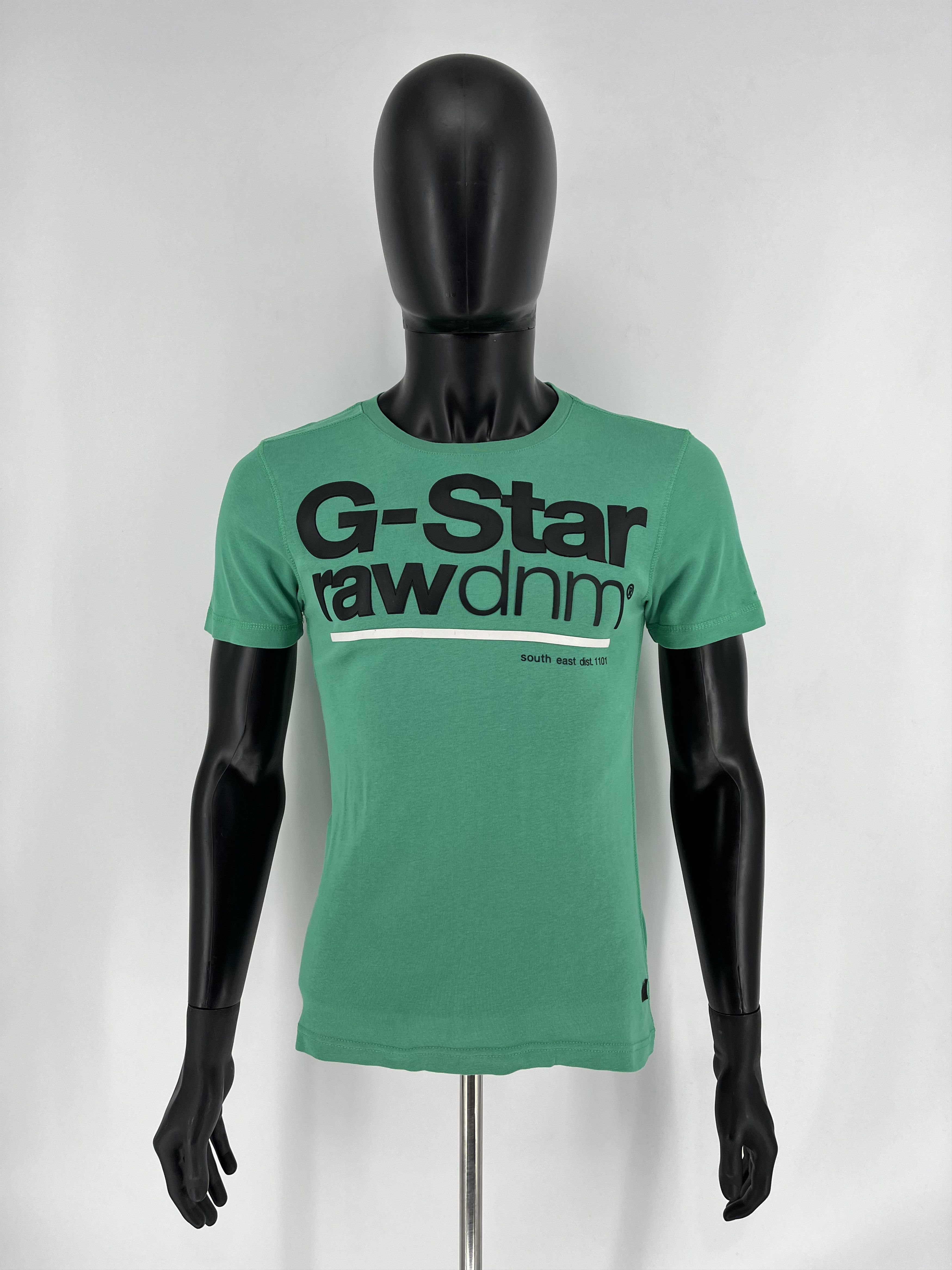 G-Star Vintage G-Star Raw T-Shirt Green Big Centre Logo Size m Size US M / EU 48-50 / 2 - 2 Thumbnail