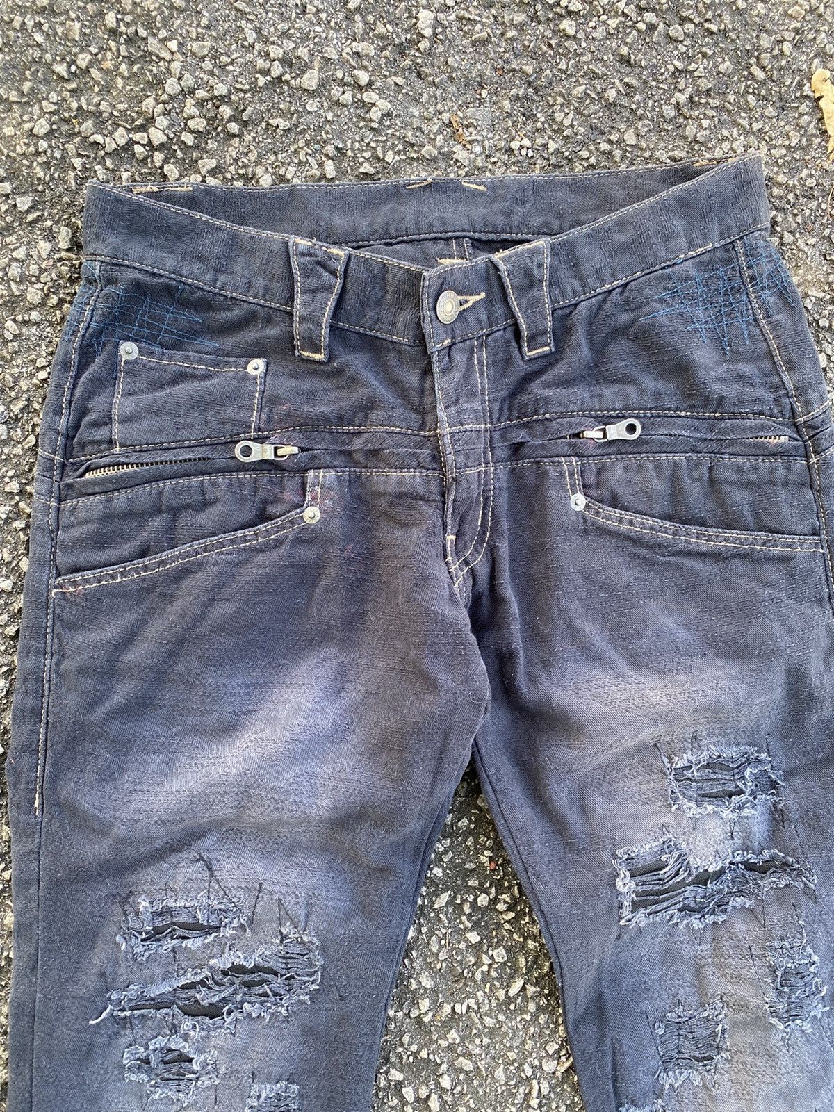 PPFM 🔥 Distressed 🔥 PPFM Distressed Jeans - Rare Design Size US 30 / EU 46 - 8 Thumbnail